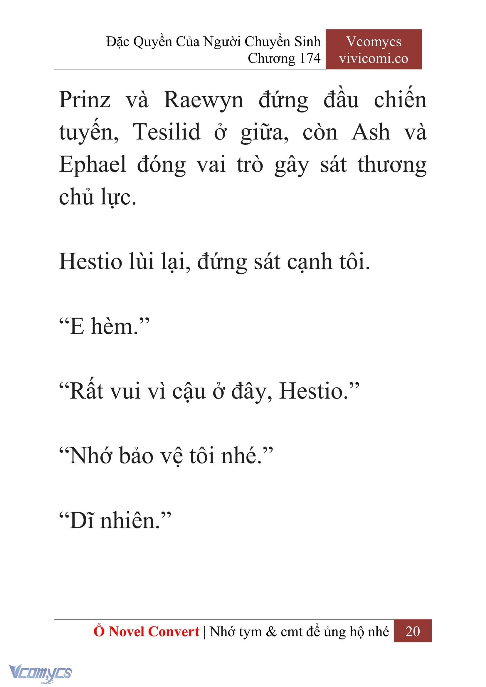 [Novel] Đặc Quyền Của Người Chuyển Sinh Chapter  174 - 23