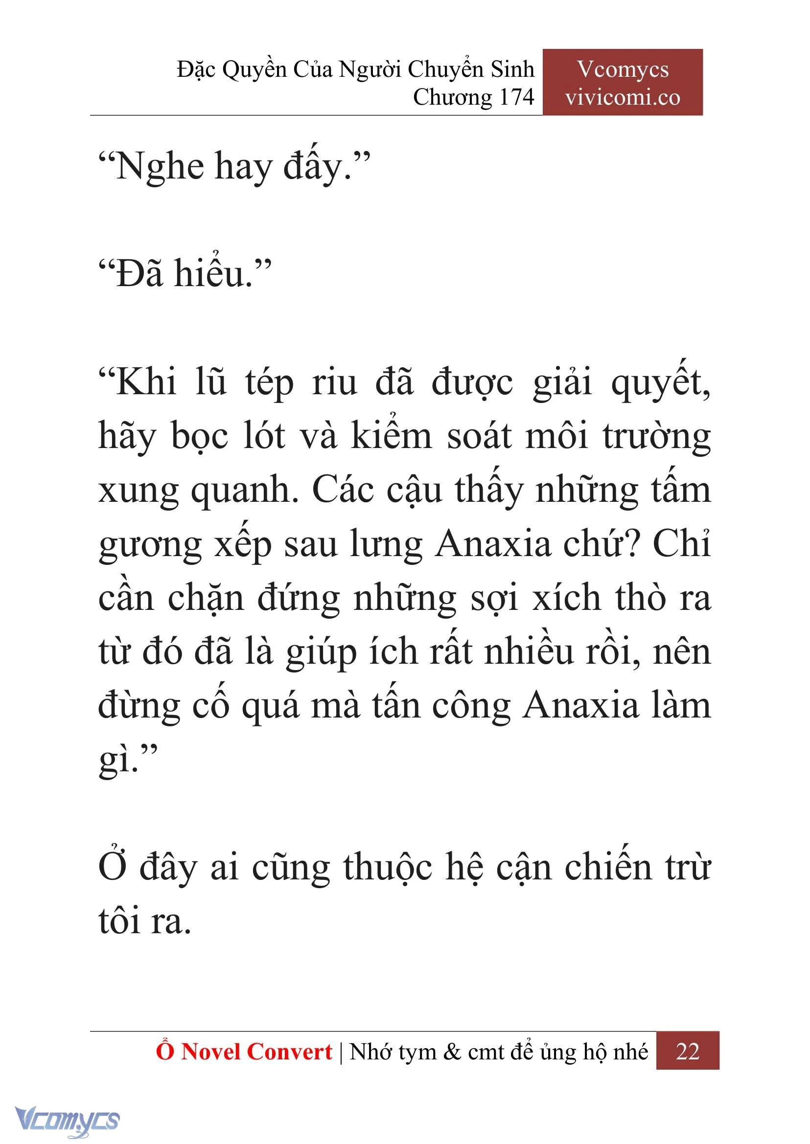 [Novel] Đặc Quyền Của Người Chuyển Sinh Chapter  174 - 25