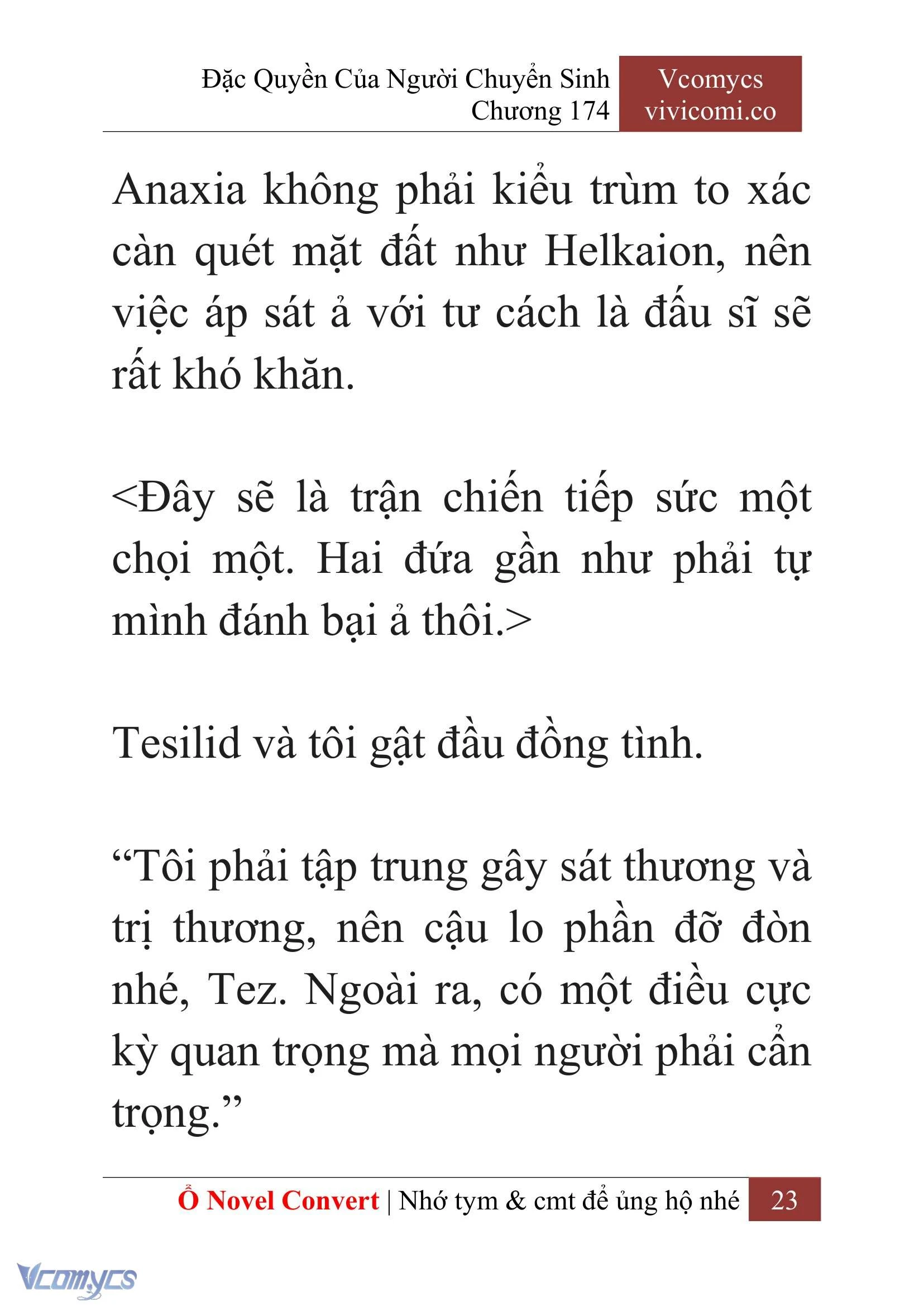 [Novel] Đặc Quyền Của Người Chuyển Sinh Chapter  174 - 26