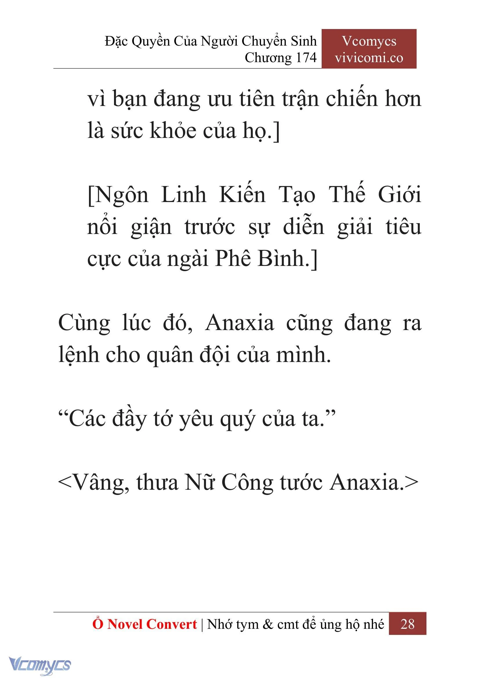 [Novel] Đặc Quyền Của Người Chuyển Sinh Chapter  174 - 31