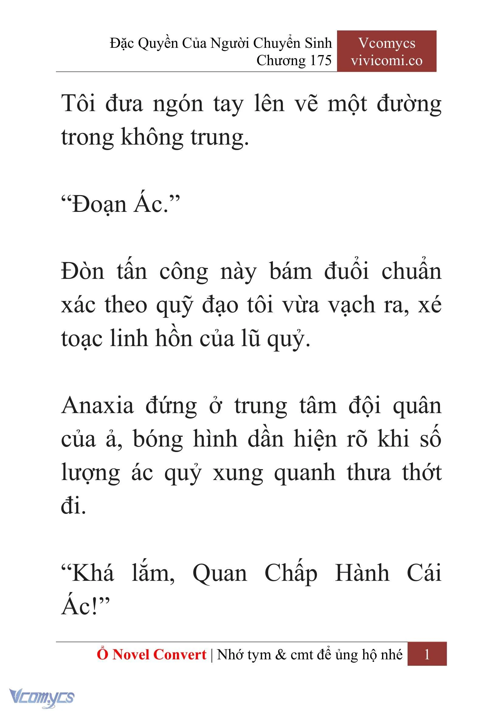 [Novel] Đặc Quyền Của Người Chuyển Sinh Chapter  175 - 4