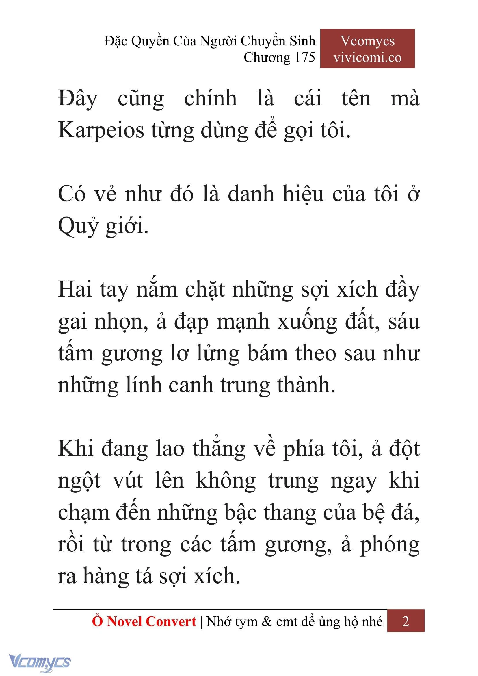[Novel] Đặc Quyền Của Người Chuyển Sinh Chapter  175 - 5