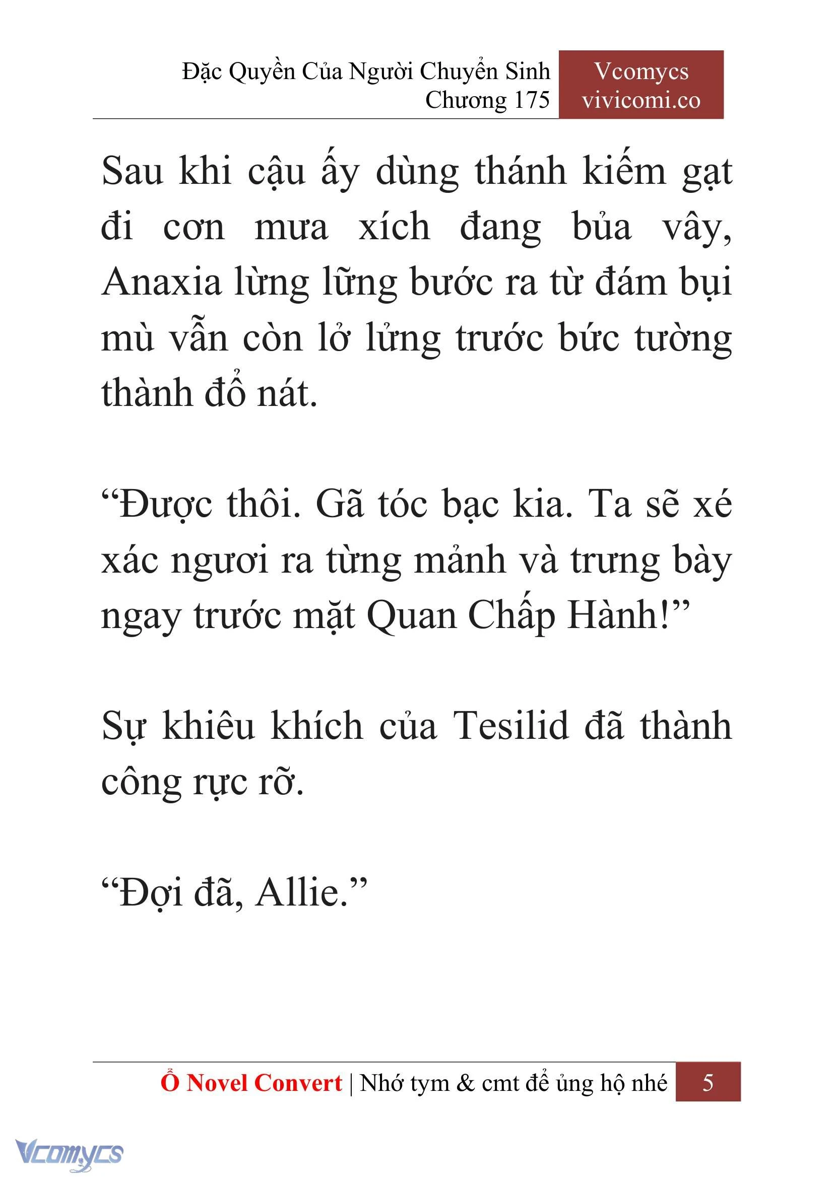 [Novel] Đặc Quyền Của Người Chuyển Sinh Chapter  175 - 8