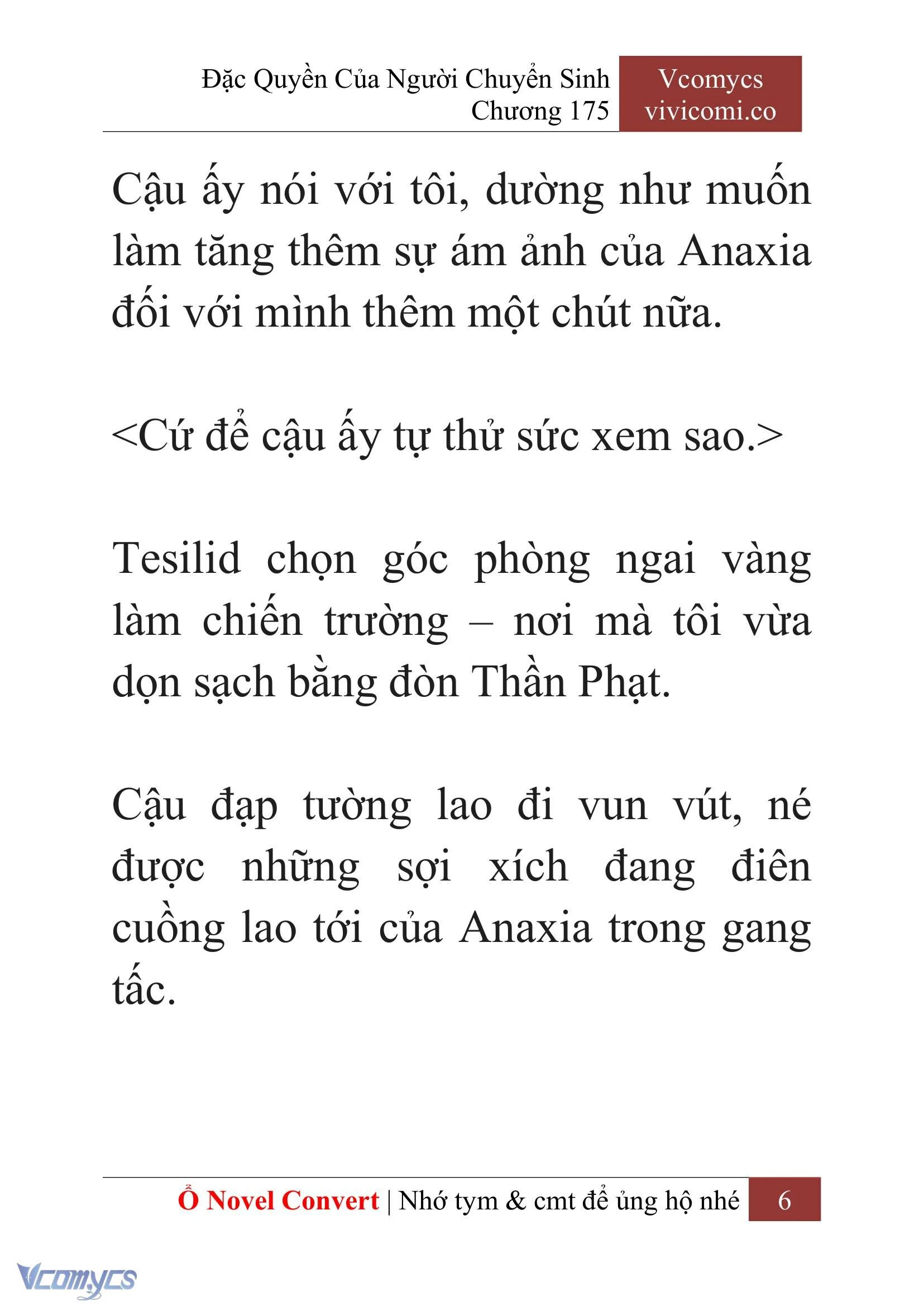 [Novel] Đặc Quyền Của Người Chuyển Sinh Chapter  175 - 9
