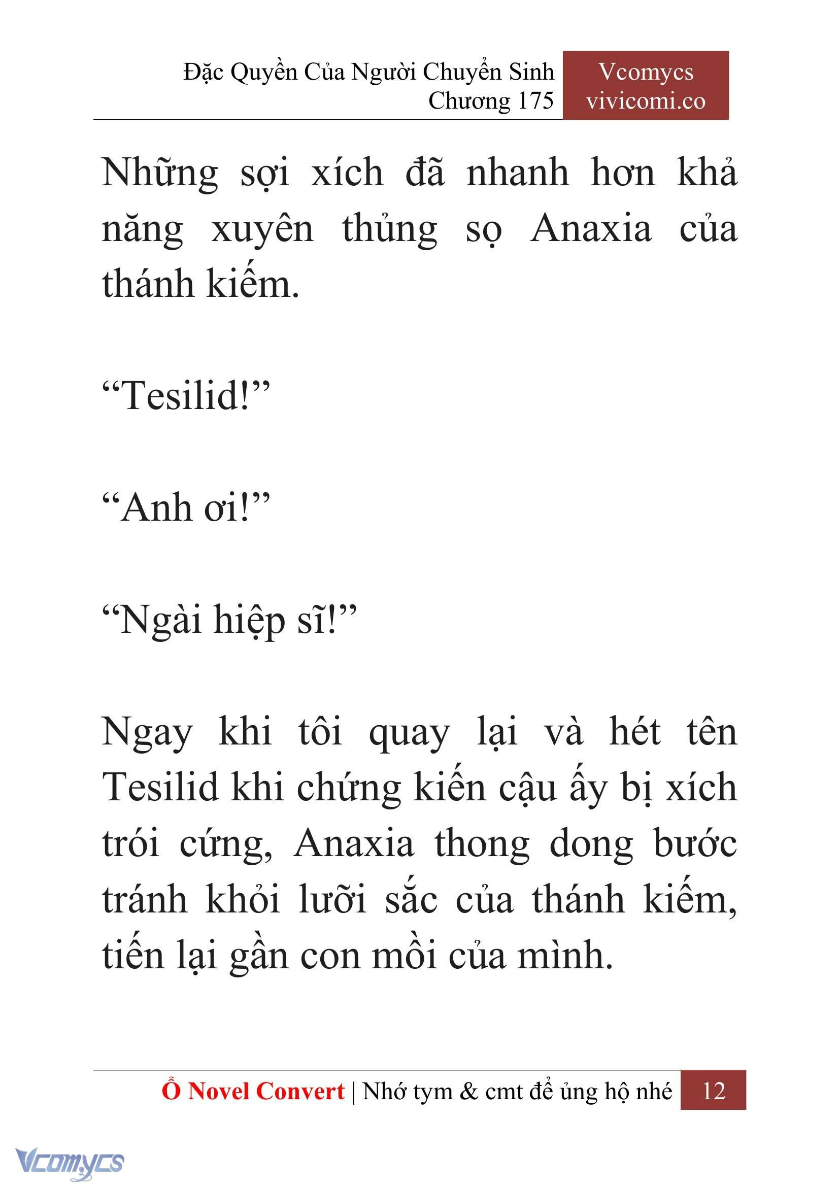 [Novel] Đặc Quyền Của Người Chuyển Sinh Chapter  175 - 15