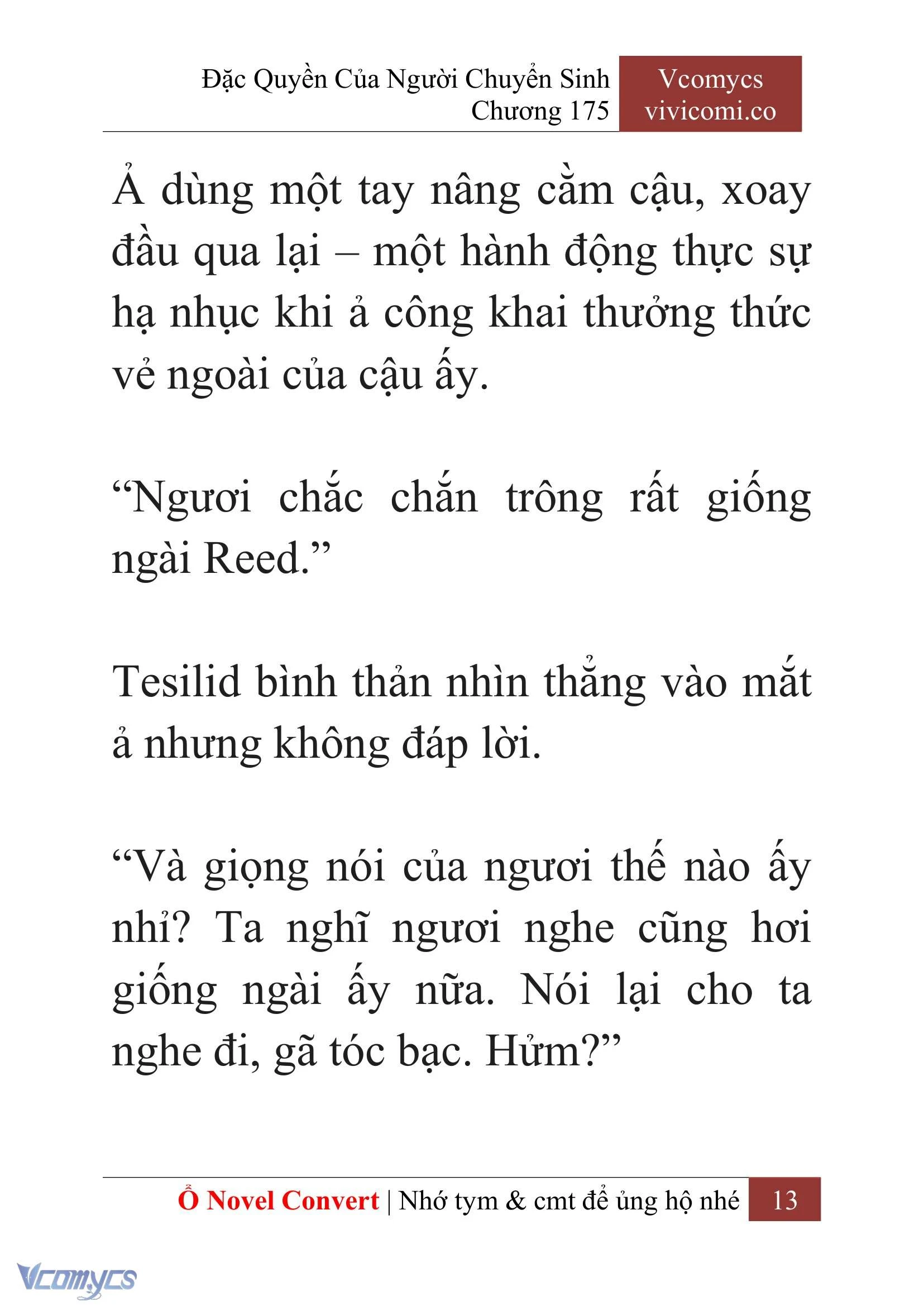 [Novel] Đặc Quyền Của Người Chuyển Sinh Chapter  175 - 16
