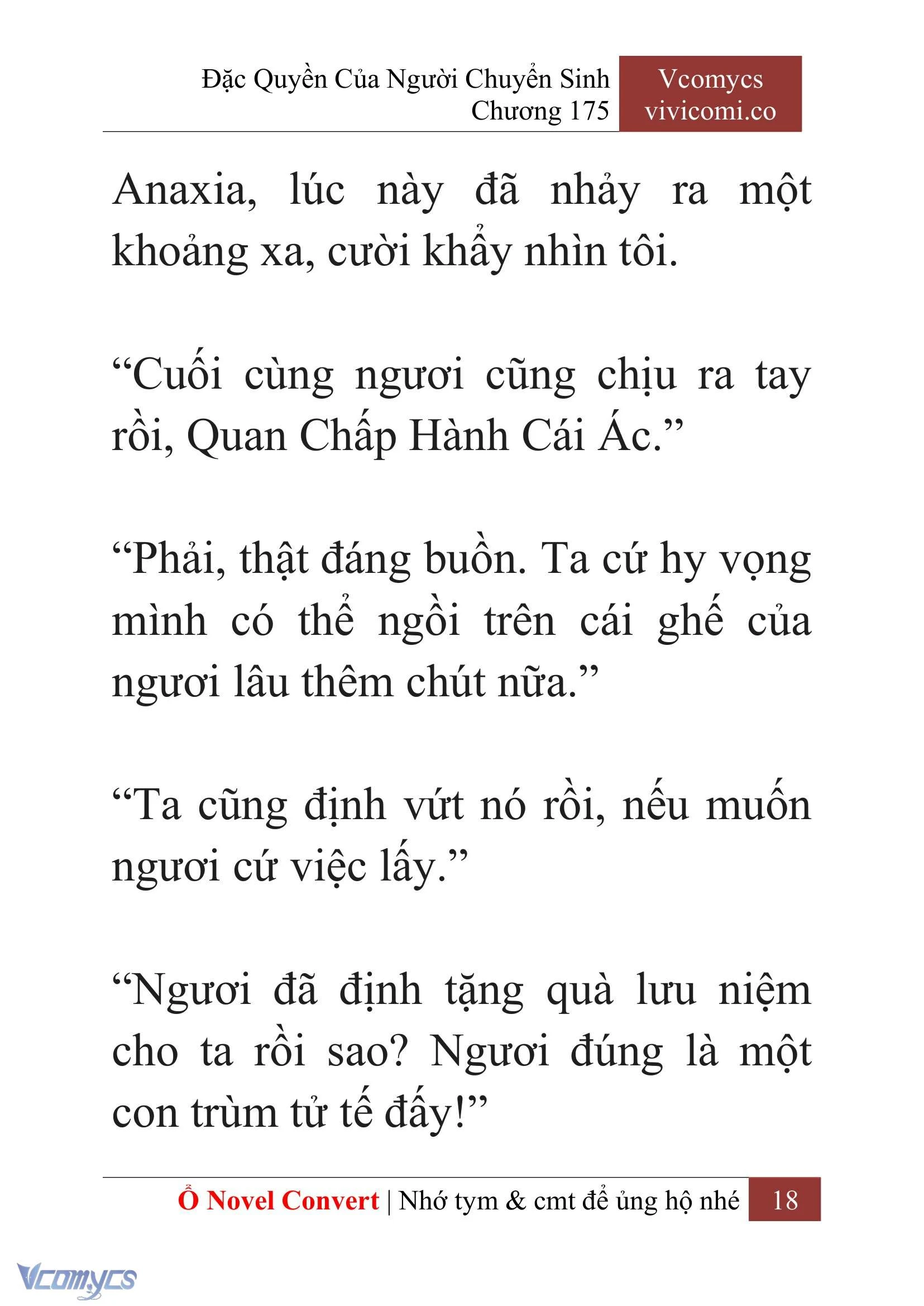 [Novel] Đặc Quyền Của Người Chuyển Sinh Chapter  175 - 21