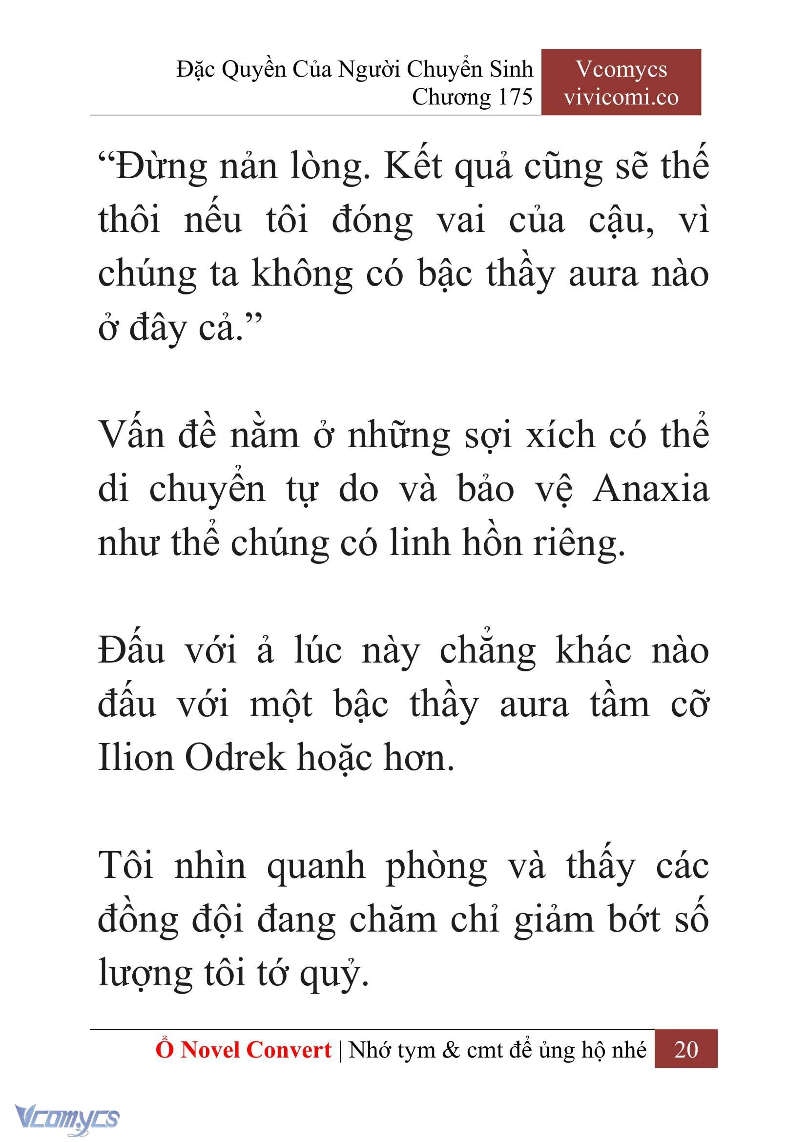 [Novel] Đặc Quyền Của Người Chuyển Sinh Chapter  175 - 23