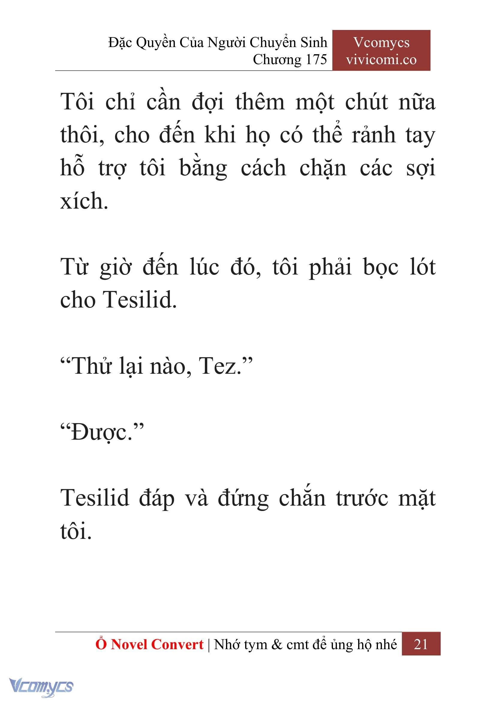 [Novel] Đặc Quyền Của Người Chuyển Sinh Chapter  175 - 24