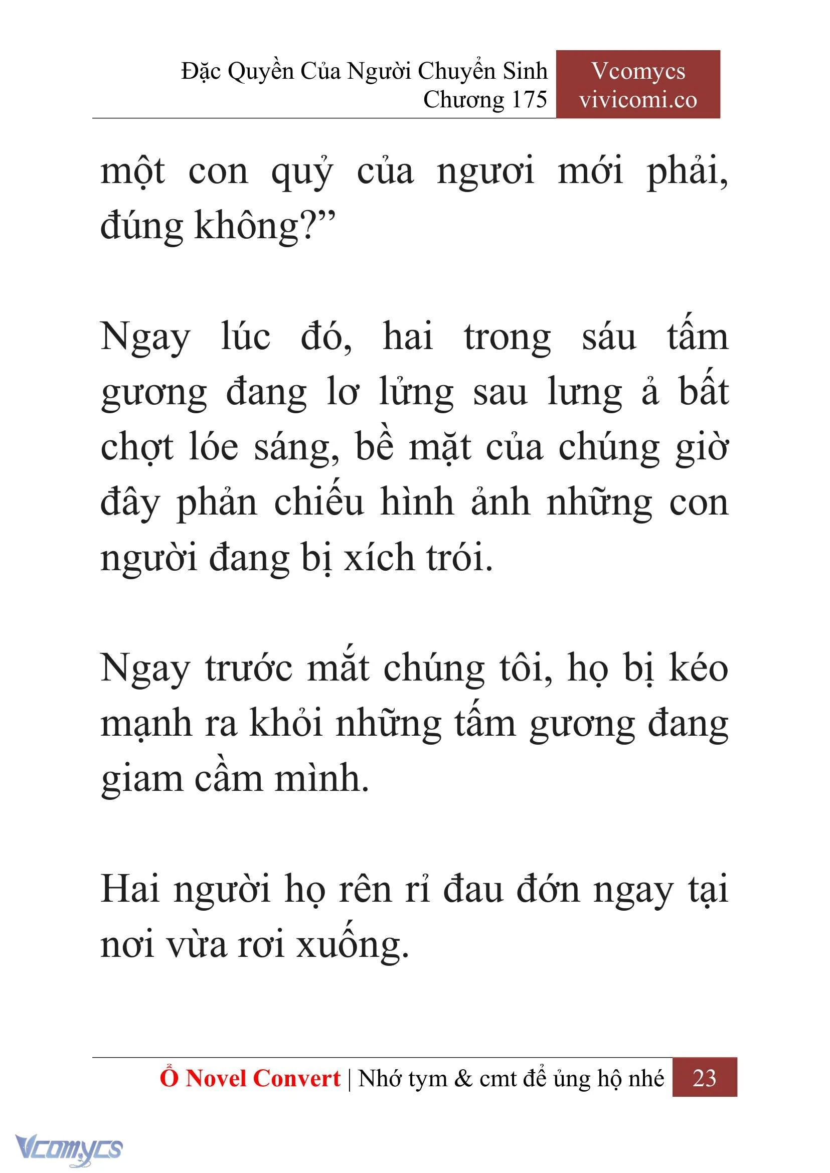 [Novel] Đặc Quyền Của Người Chuyển Sinh Chapter  175 - 26