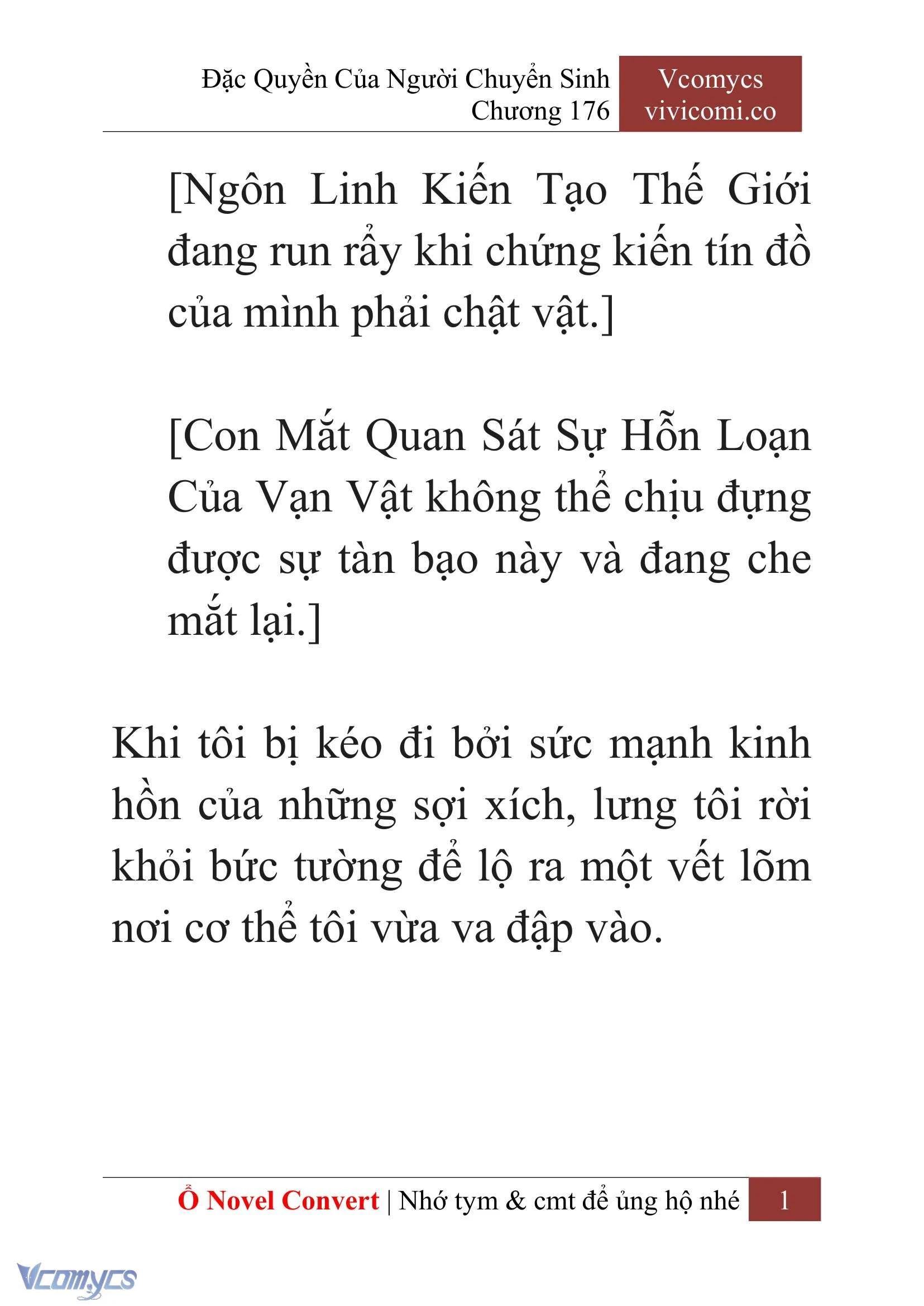 [Novel] Đặc Quyền Của Người Chuyển Sinh Chapter  176 - 4