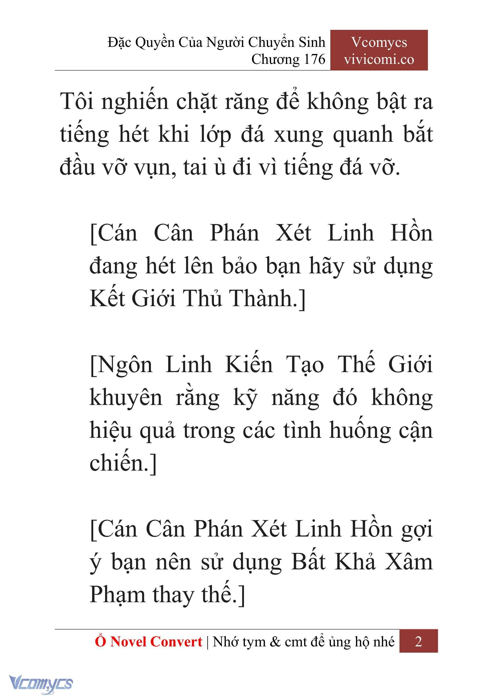 [Novel] Đặc Quyền Của Người Chuyển Sinh Chapter  176 - 5