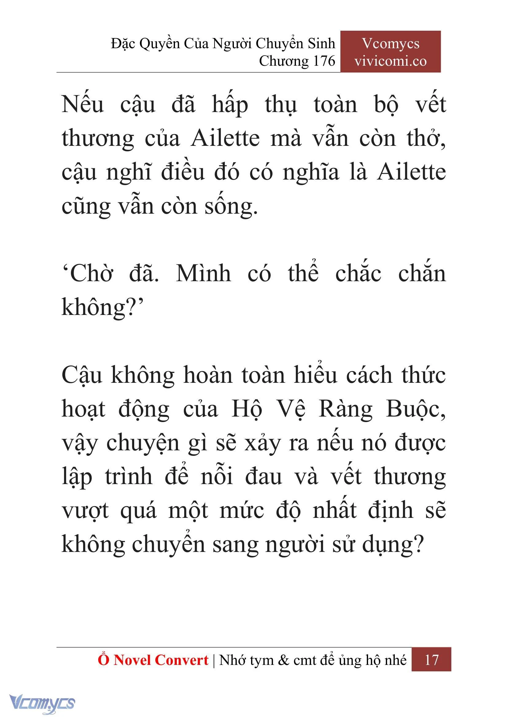 [Novel] Đặc Quyền Của Người Chuyển Sinh Chapter  176 - 20