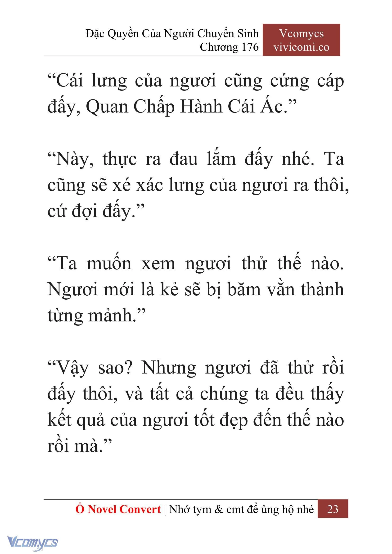 [Novel] Đặc Quyền Của Người Chuyển Sinh Chapter  176 - 26