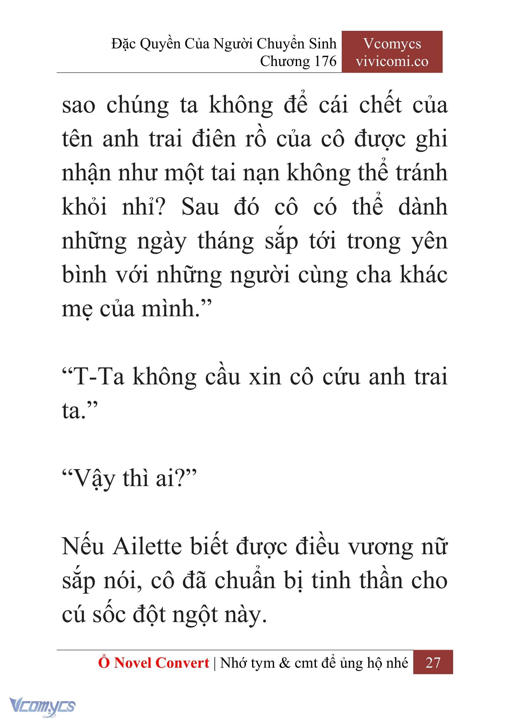 [Novel] Đặc Quyền Của Người Chuyển Sinh Chapter  176 - 30
