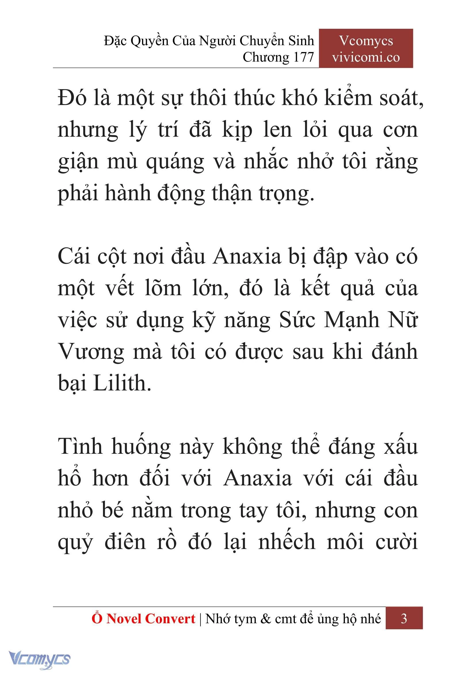 [Novel] Đặc Quyền Của Người Chuyển Sinh Chapter  177 - 6