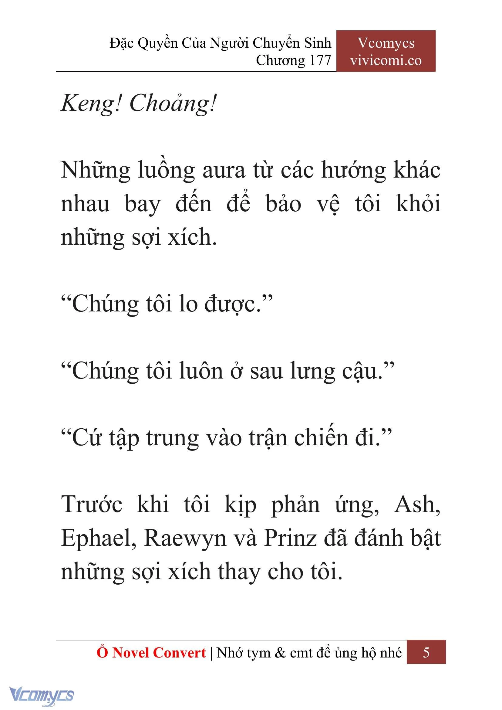 [Novel] Đặc Quyền Của Người Chuyển Sinh Chapter  177 - 8