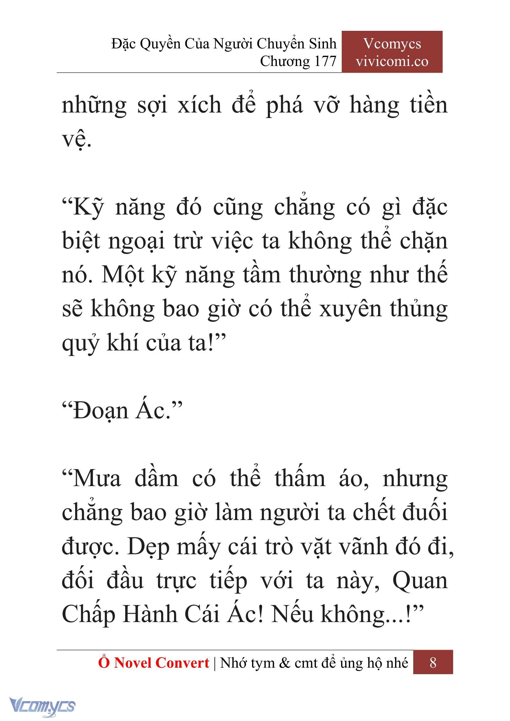 [Novel] Đặc Quyền Của Người Chuyển Sinh Chapter  177 - 11