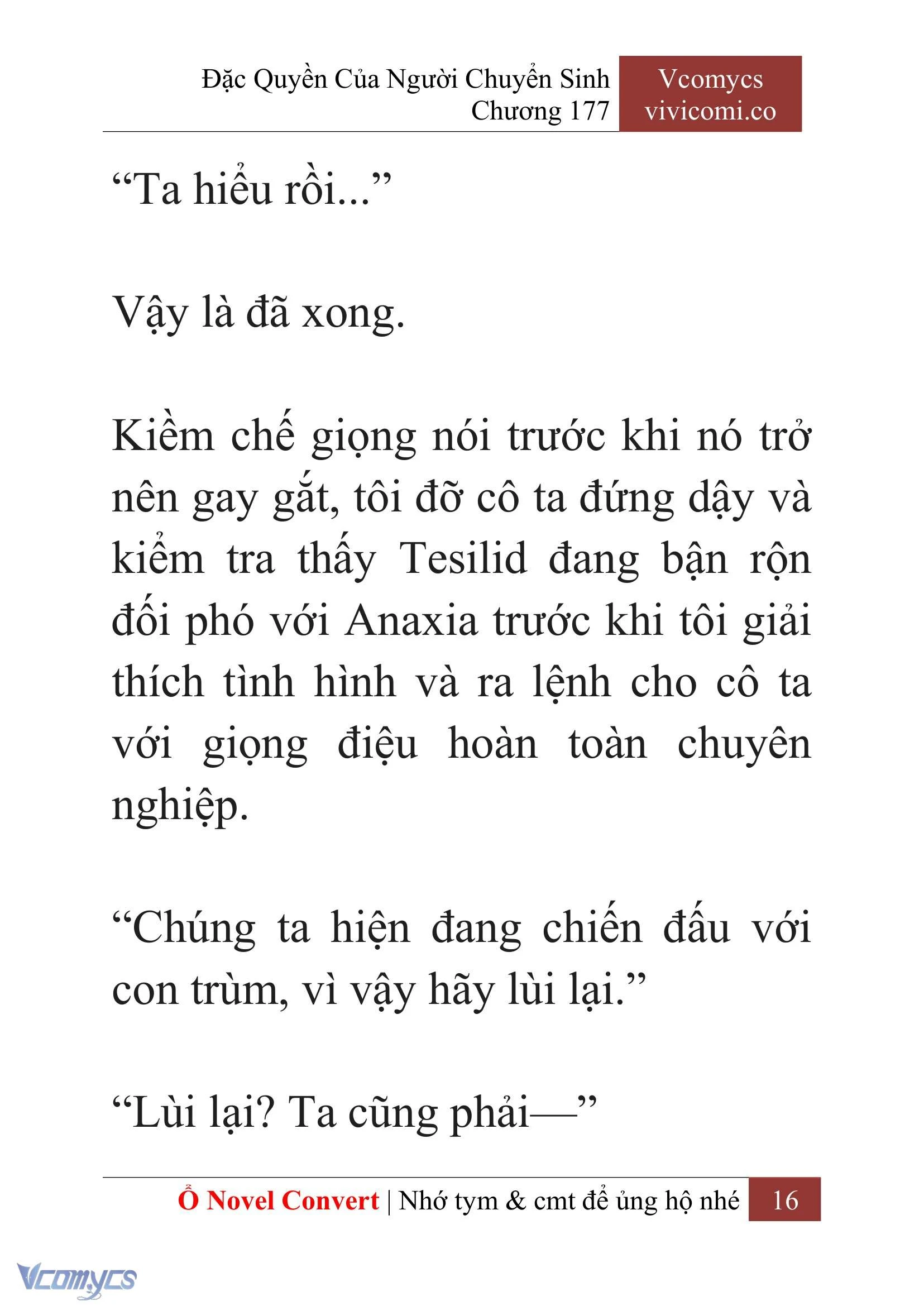 [Novel] Đặc Quyền Của Người Chuyển Sinh Chapter  177 - 19