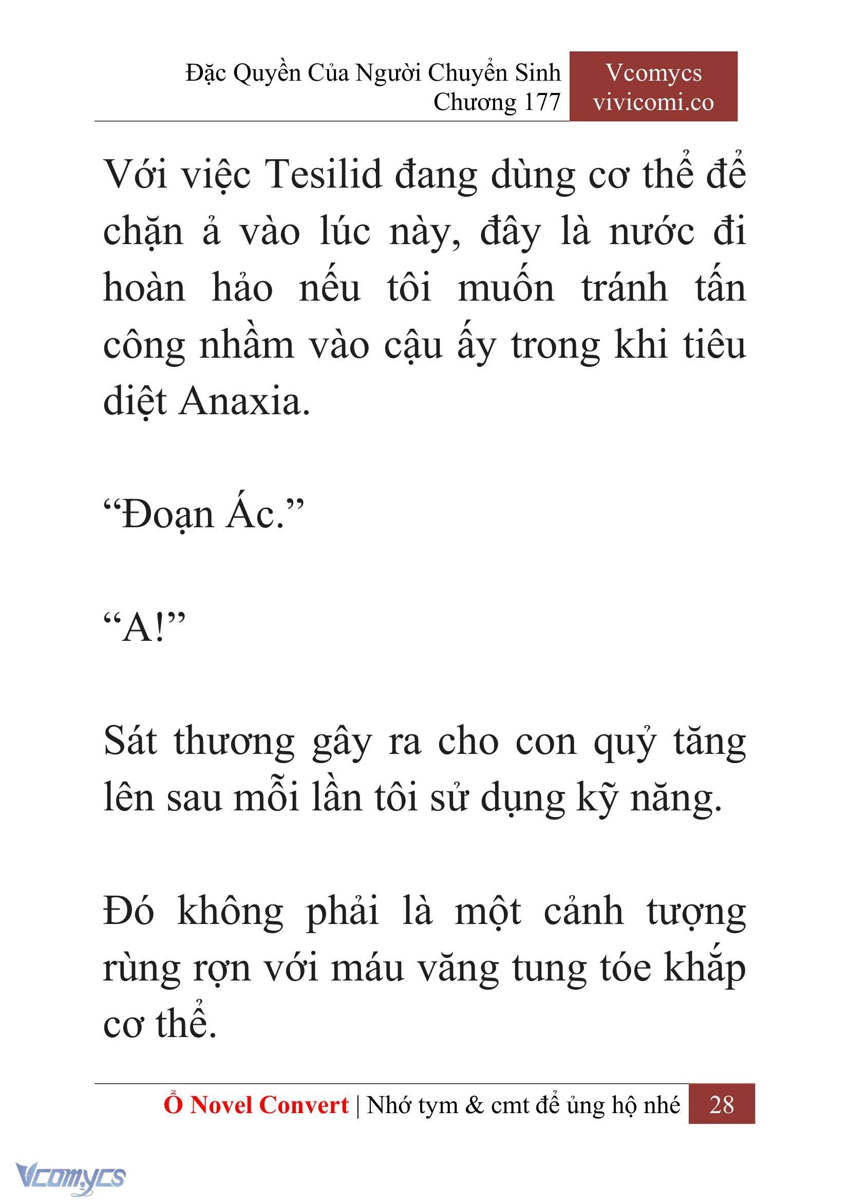 [Novel] Đặc Quyền Của Người Chuyển Sinh Chapter  177 - 31