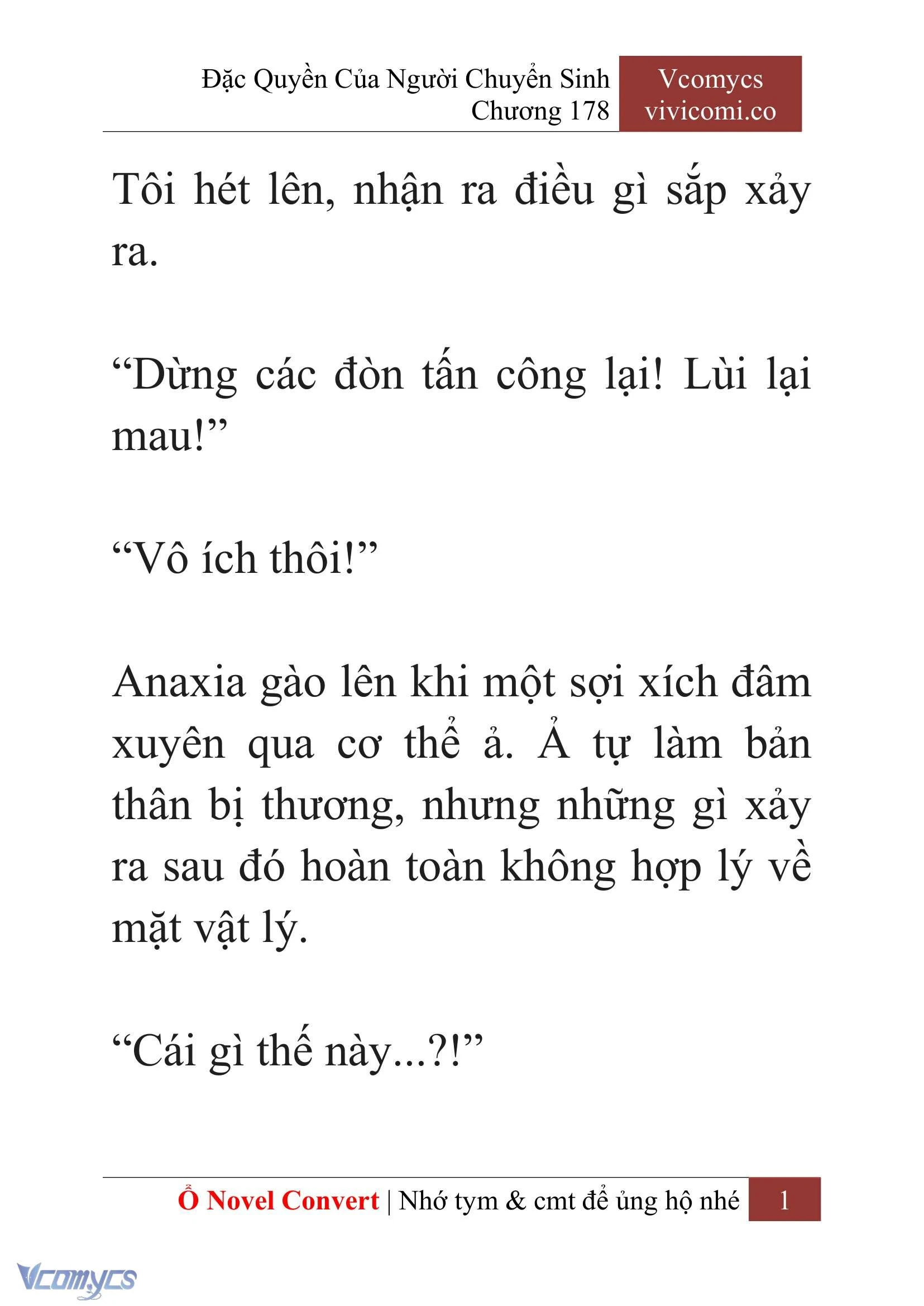 [Novel] Đặc Quyền Của Người Chuyển Sinh Chapter  178 - 4