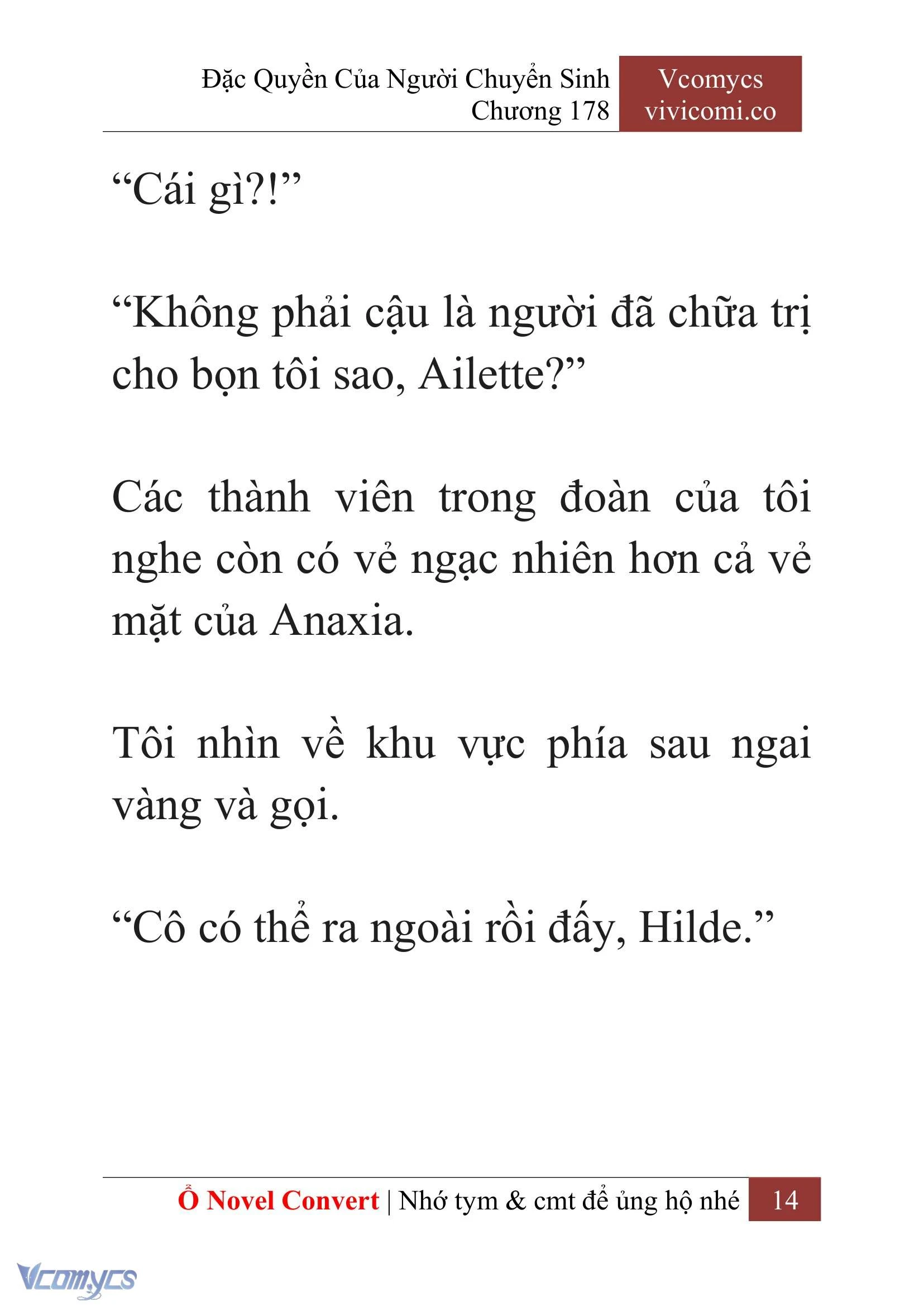 [Novel] Đặc Quyền Của Người Chuyển Sinh Chapter  178 - 17