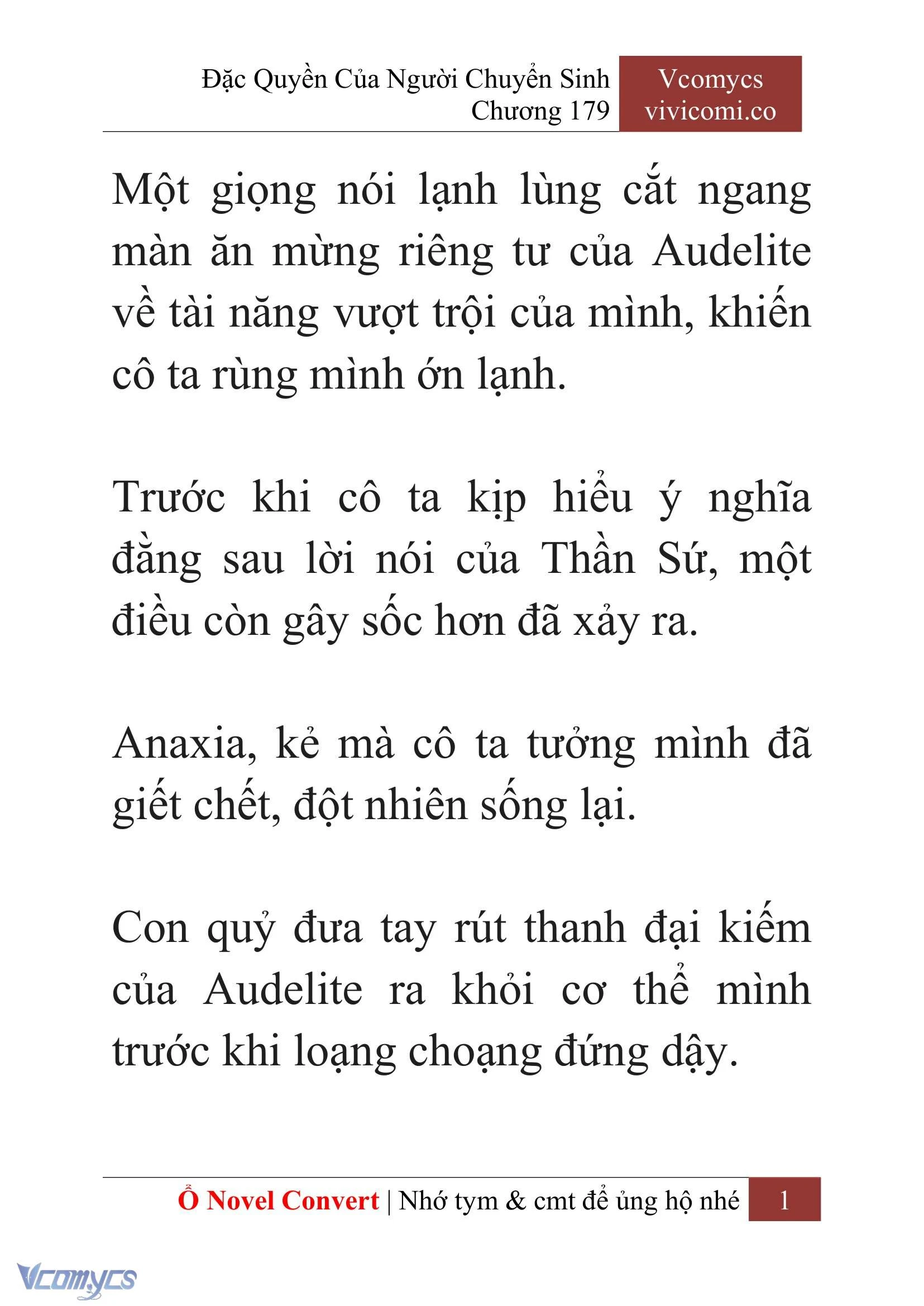 [Novel] Đặc Quyền Của Người Chuyển Sinh Chapter  179 - 4