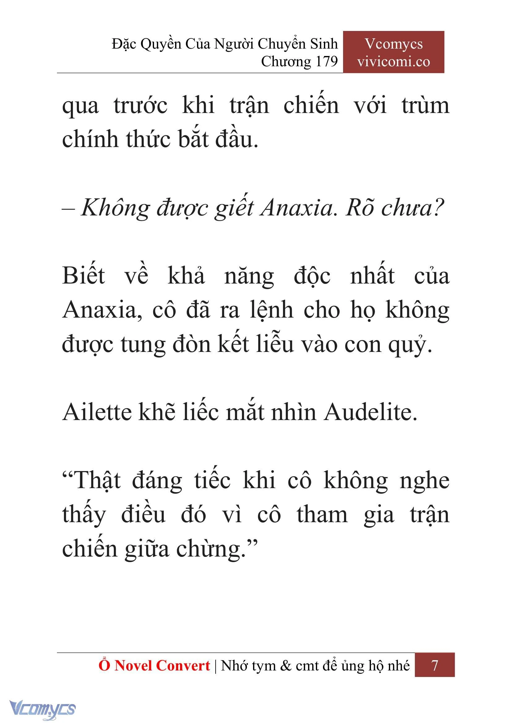 [Novel] Đặc Quyền Của Người Chuyển Sinh Chapter  179 - 10