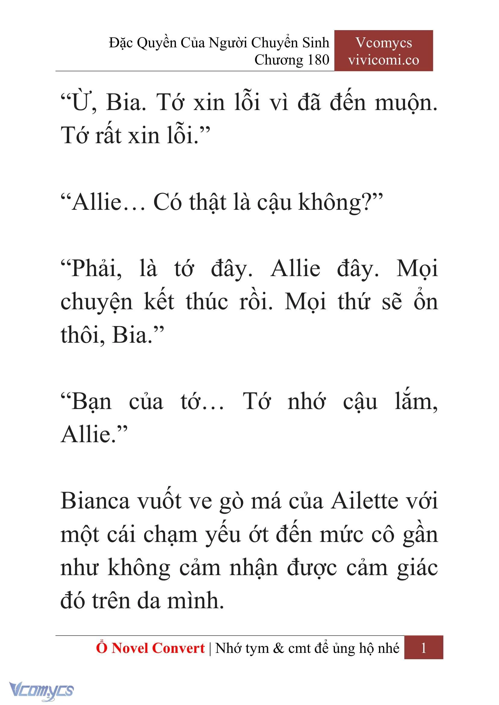 [Novel] Đặc Quyền Của Người Chuyển Sinh Chapter  180 - 4