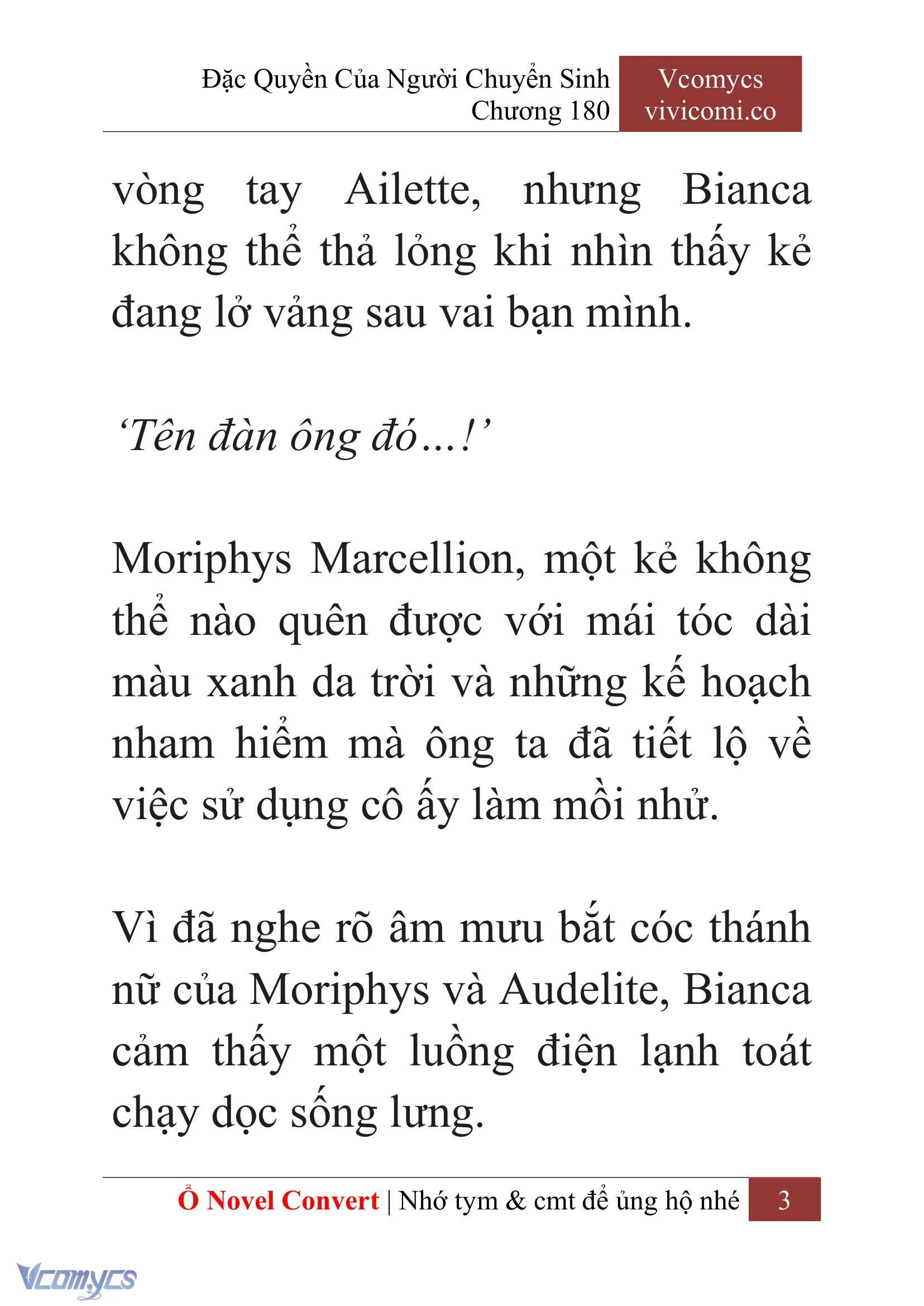 [Novel] Đặc Quyền Của Người Chuyển Sinh Chapter  180 - 6