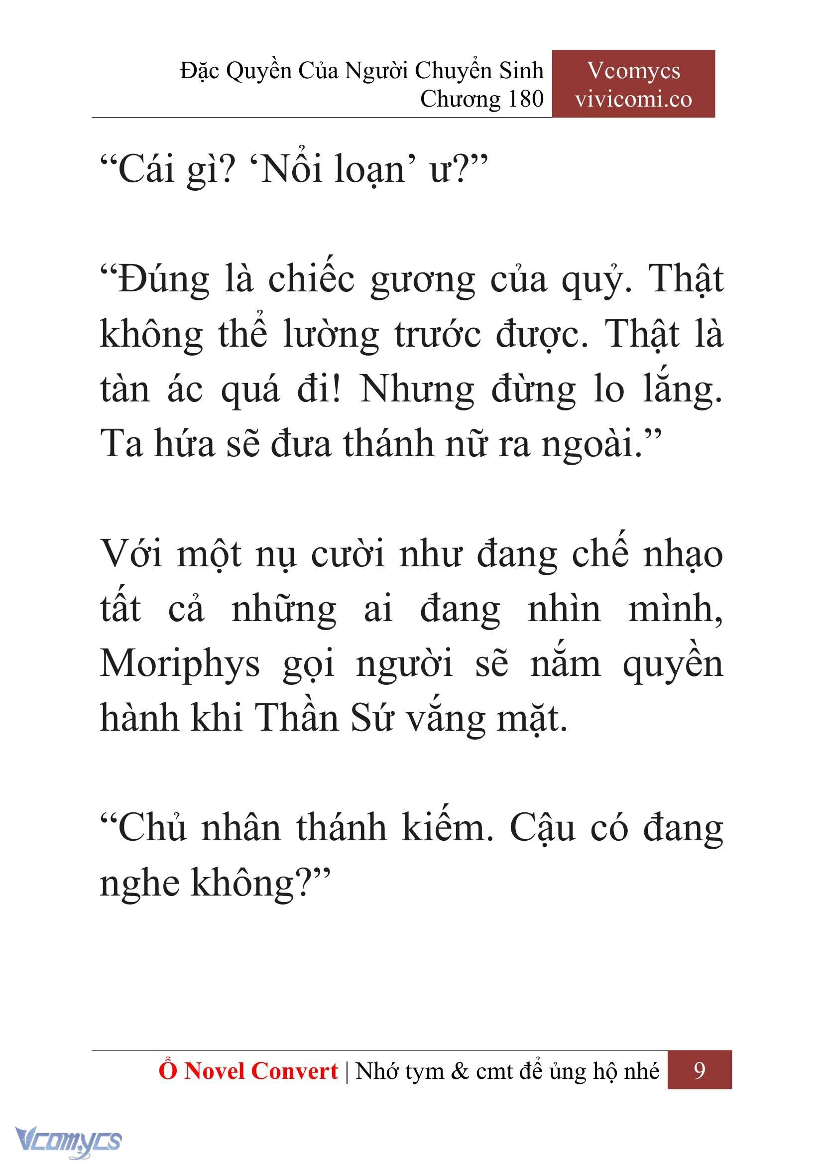 [Novel] Đặc Quyền Của Người Chuyển Sinh Chapter  180 - 12