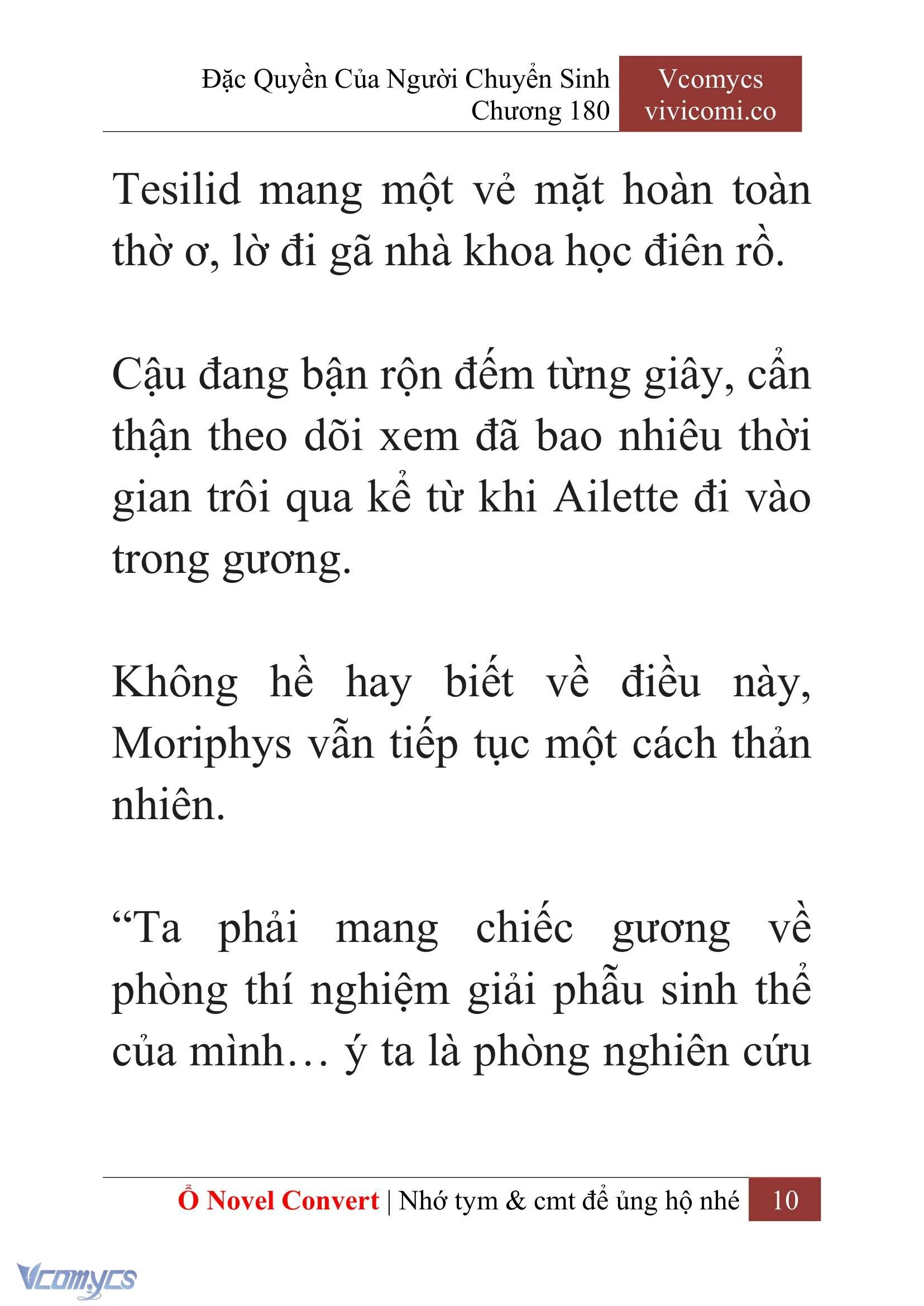 [Novel] Đặc Quyền Của Người Chuyển Sinh Chapter  180 - 13