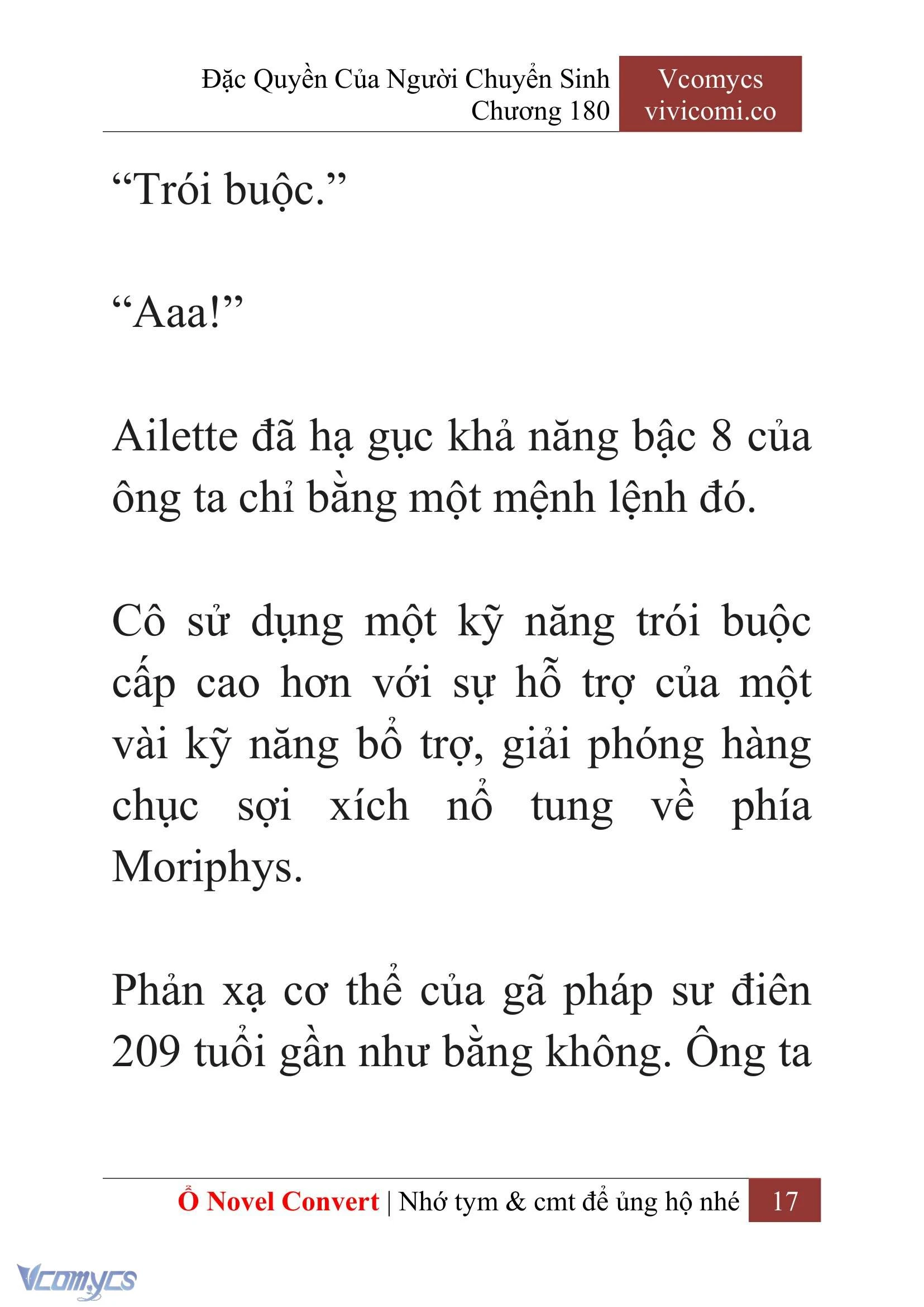 [Novel] Đặc Quyền Của Người Chuyển Sinh Chapter  180 - 20