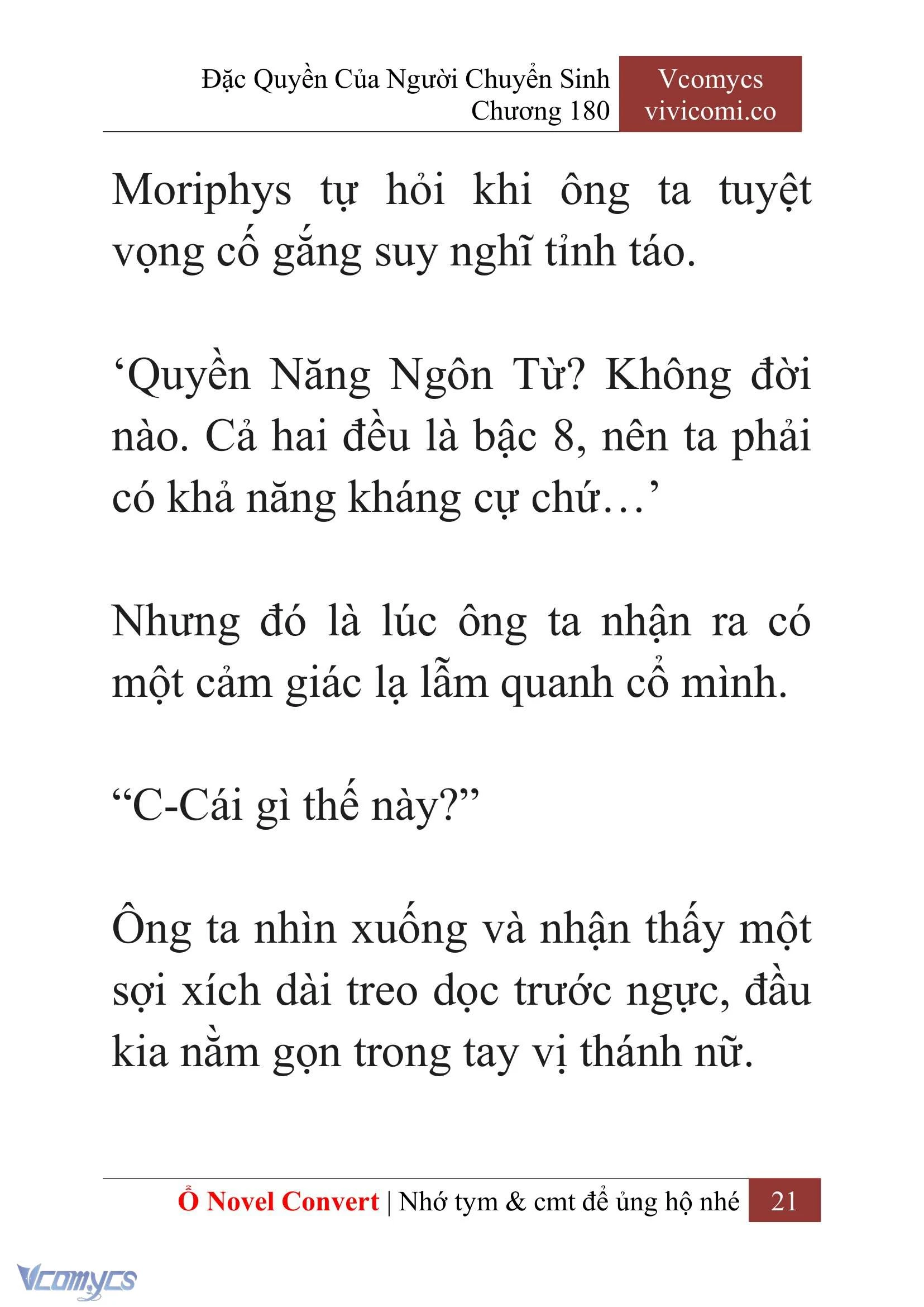 [Novel] Đặc Quyền Của Người Chuyển Sinh Chapter  180 - 24