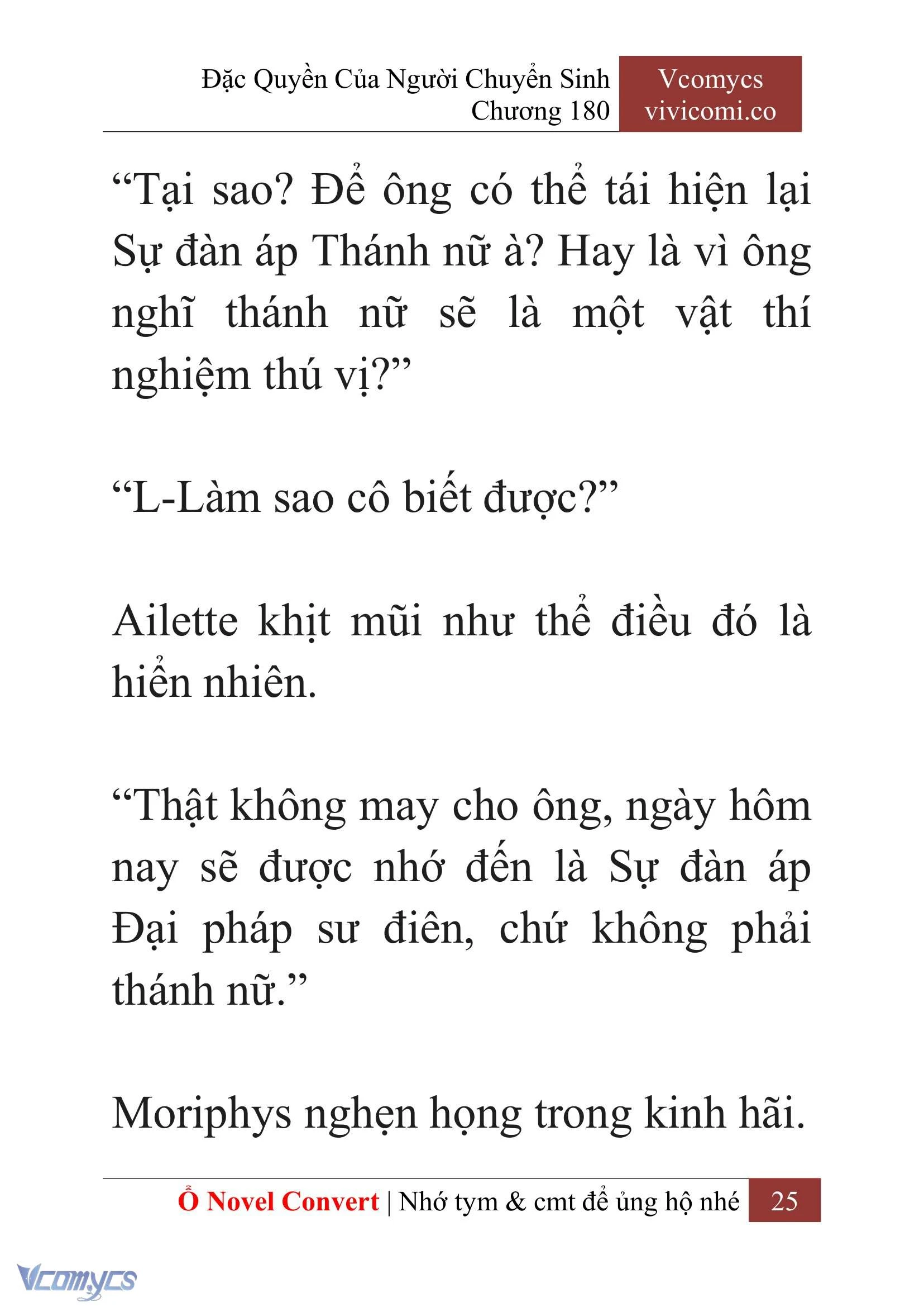 [Novel] Đặc Quyền Của Người Chuyển Sinh Chapter  180 - 28