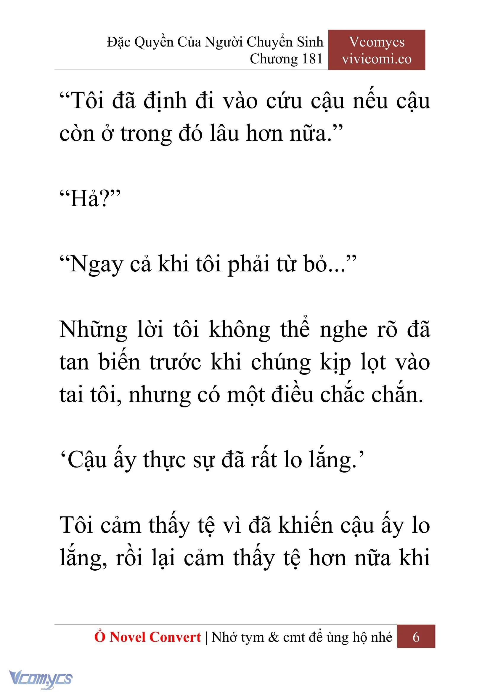 [Novel] Đặc Quyền Của Người Chuyển Sinh Chapter  181 - 9