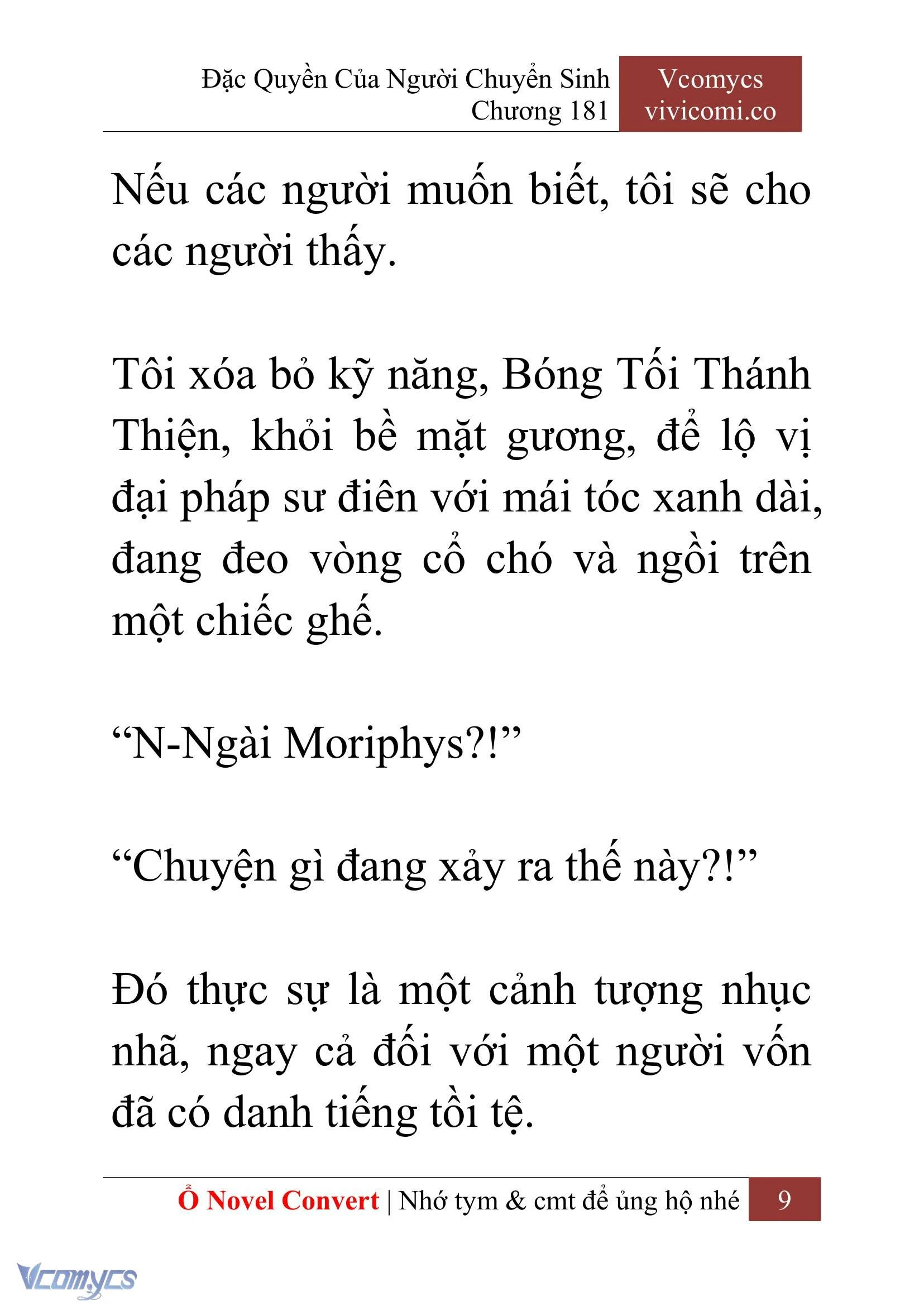 [Novel] Đặc Quyền Của Người Chuyển Sinh Chapter  181 - 12