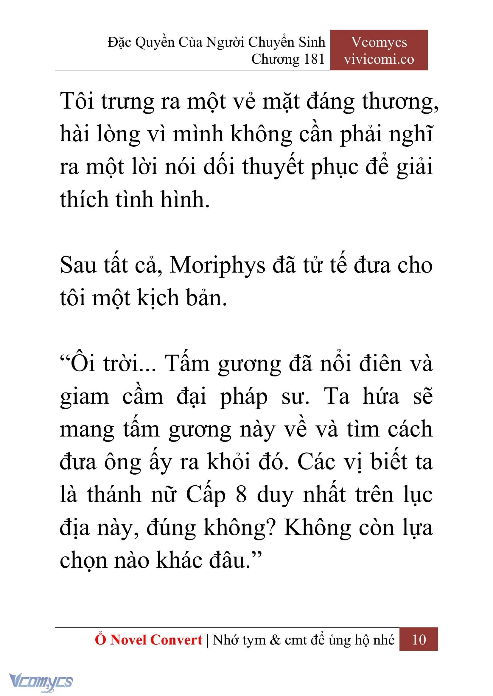 [Novel] Đặc Quyền Của Người Chuyển Sinh Chapter  181 - 13