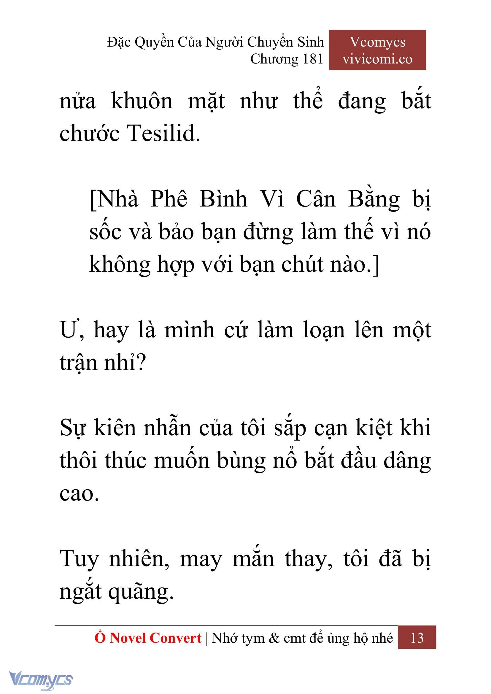 [Novel] Đặc Quyền Của Người Chuyển Sinh Chapter  181 - 16