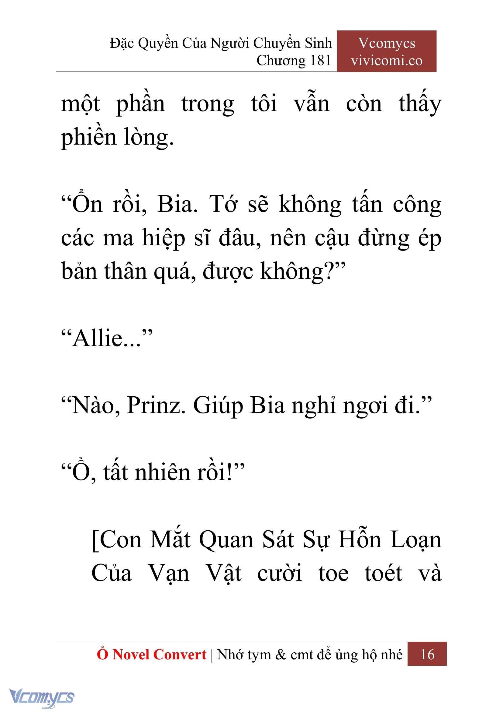 [Novel] Đặc Quyền Của Người Chuyển Sinh Chapter  181 - 19