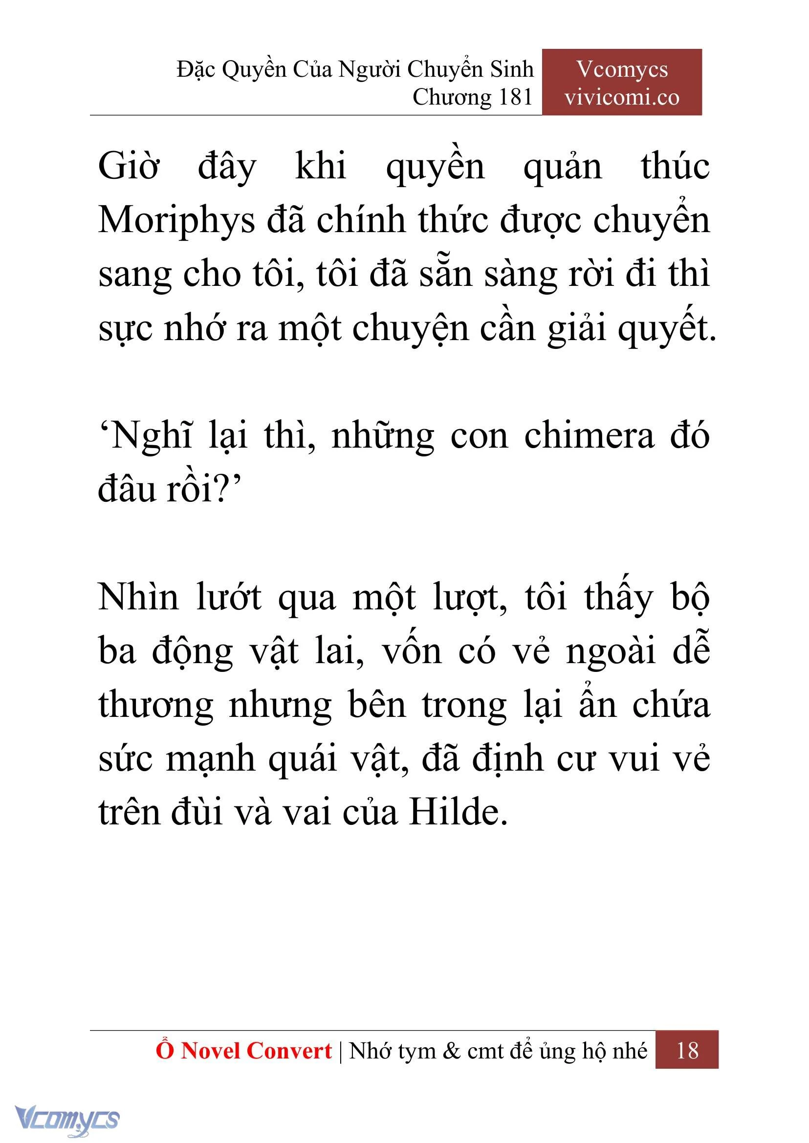 [Novel] Đặc Quyền Của Người Chuyển Sinh Chapter  181 - 21