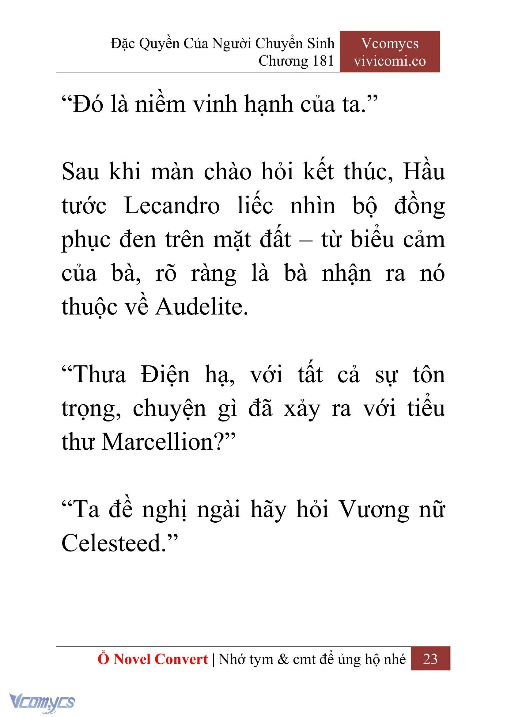 [Novel] Đặc Quyền Của Người Chuyển Sinh Chapter  181 - 26