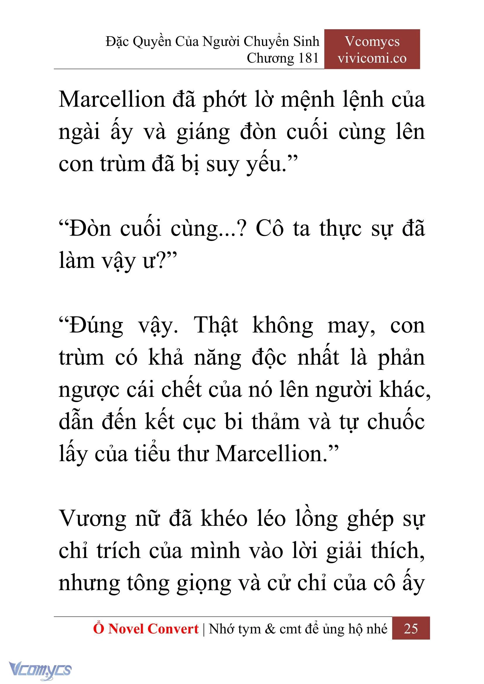 [Novel] Đặc Quyền Của Người Chuyển Sinh Chapter  181 - 28