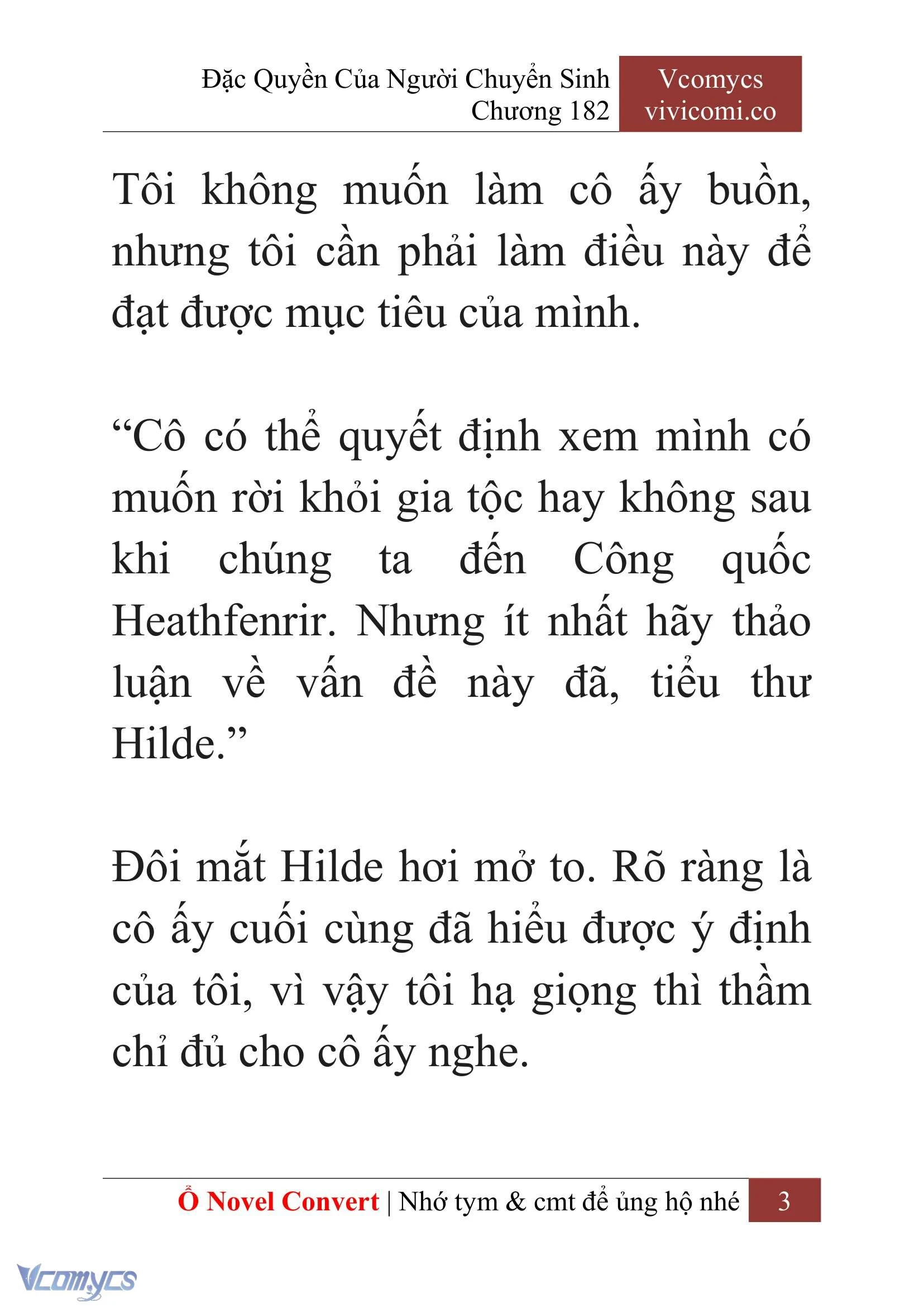 [Novel] Đặc Quyền Của Người Chuyển Sinh Chapter  182 - 6