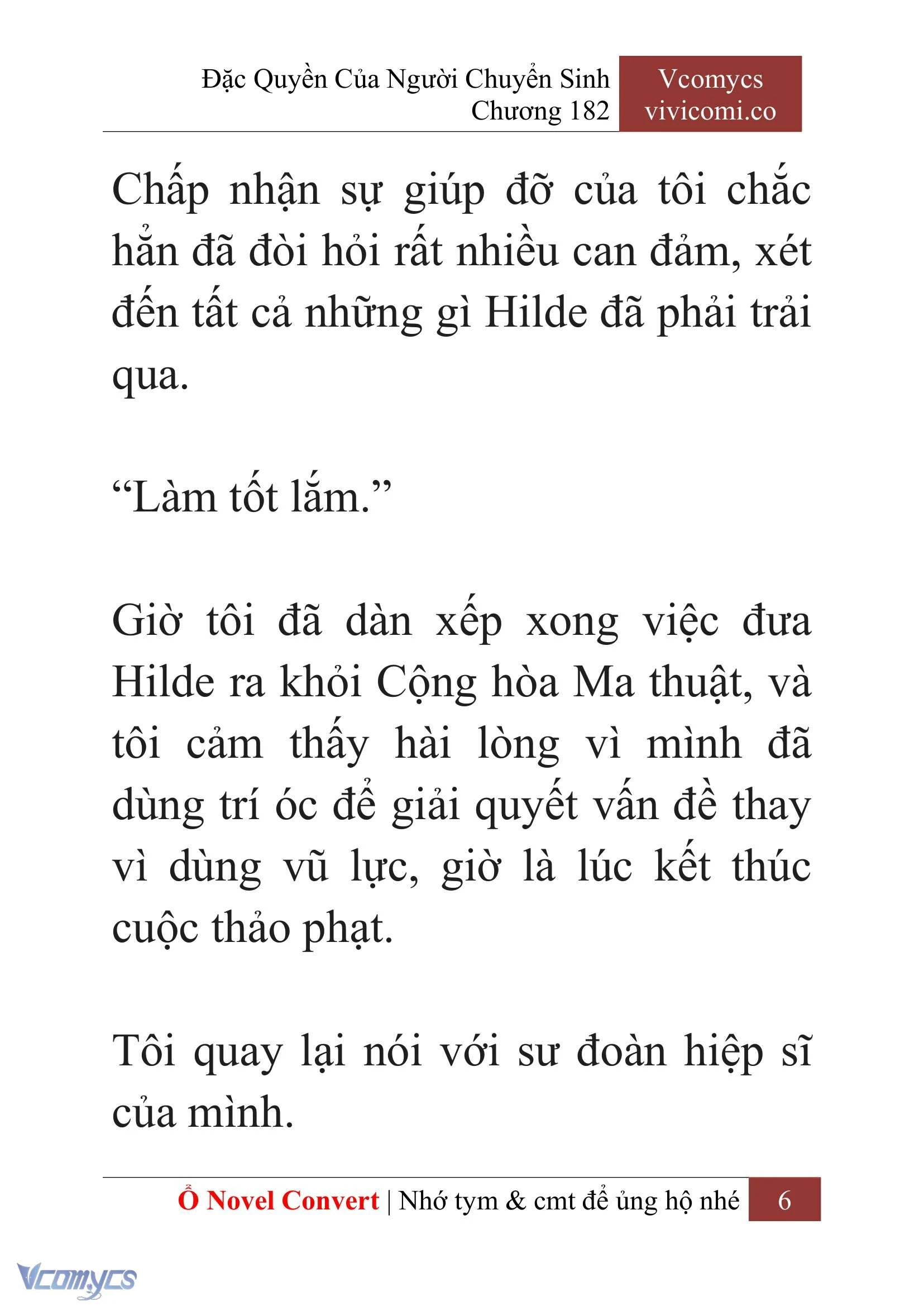 [Novel] Đặc Quyền Của Người Chuyển Sinh Chapter  182 - 9
