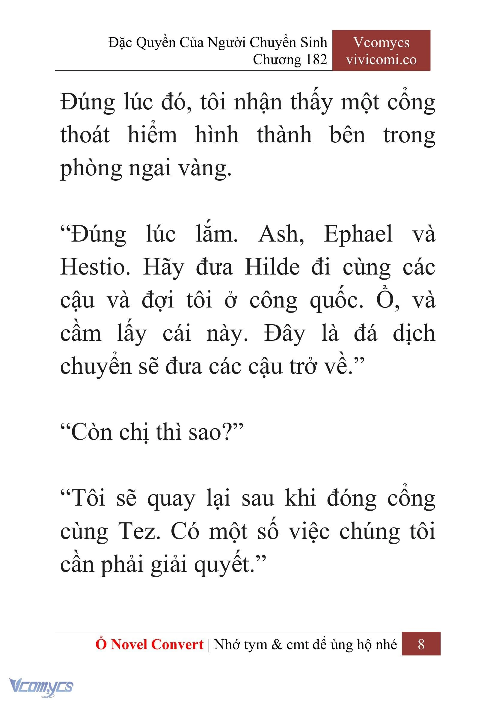 [Novel] Đặc Quyền Của Người Chuyển Sinh Chapter  182 - 11