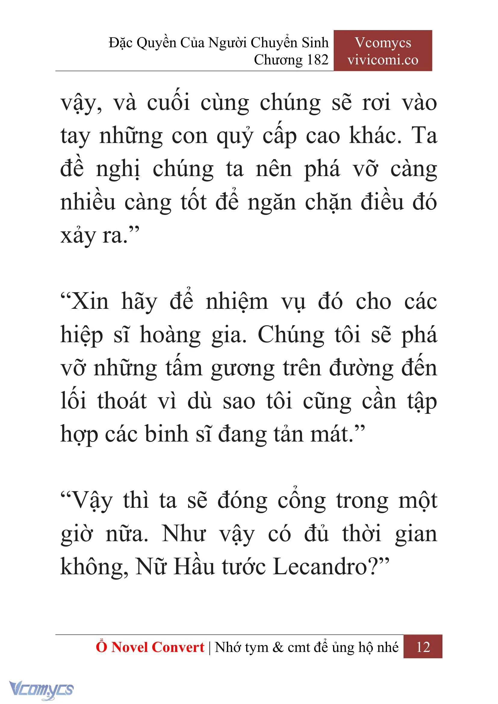 [Novel] Đặc Quyền Của Người Chuyển Sinh Chapter  182 - 15