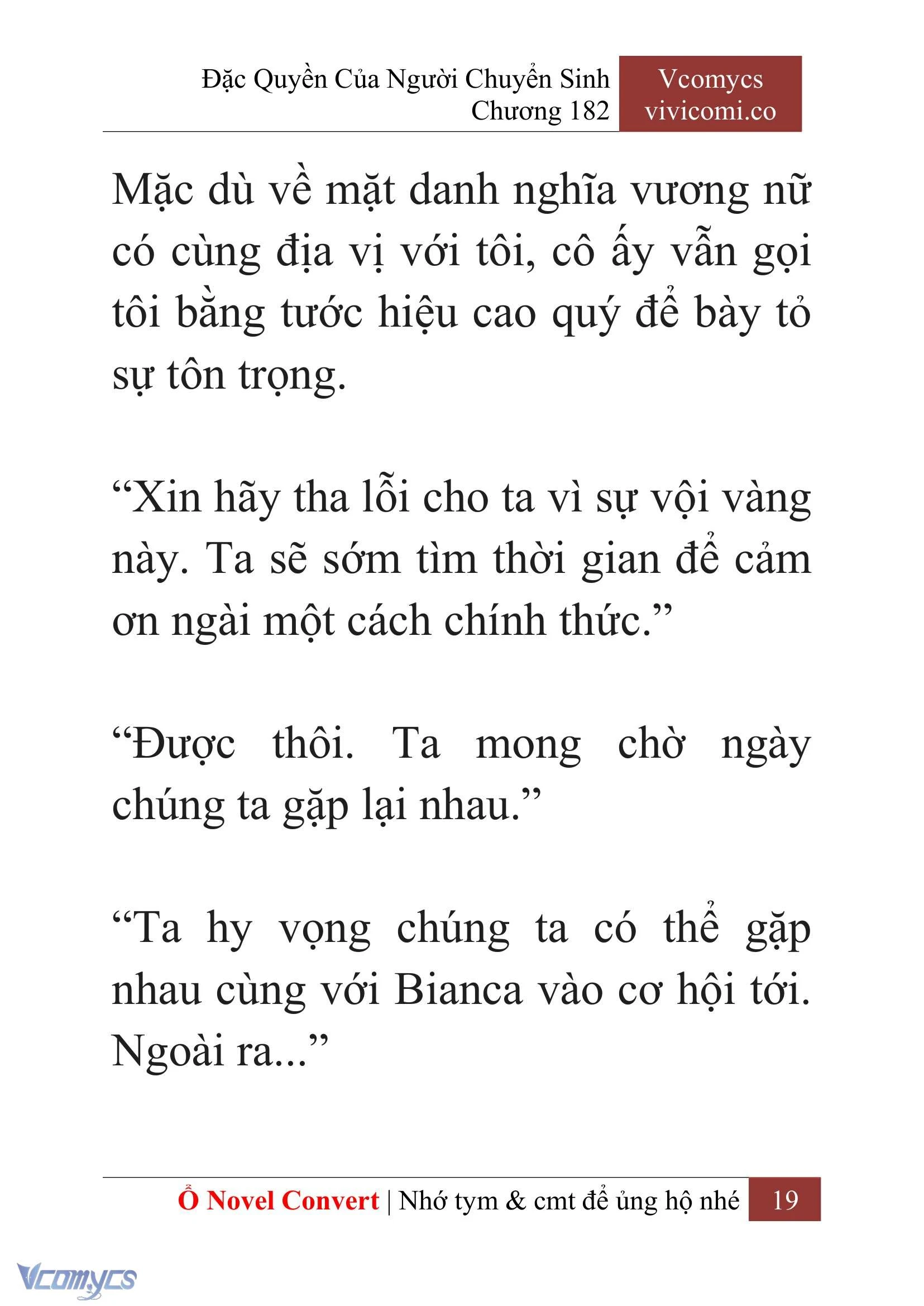 [Novel] Đặc Quyền Của Người Chuyển Sinh Chapter  182 - 22