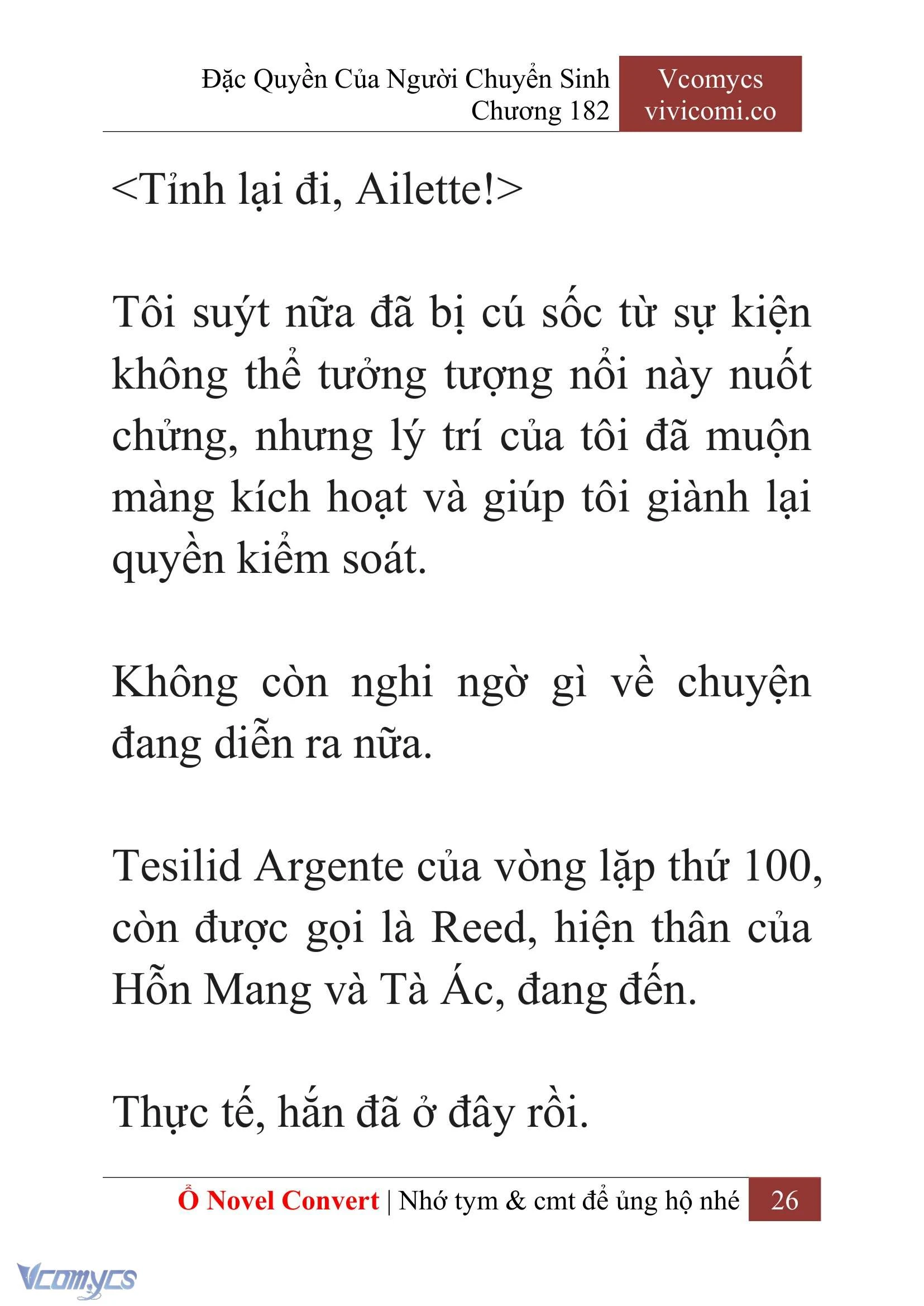 [Novel] Đặc Quyền Của Người Chuyển Sinh Chapter  182 - 29
