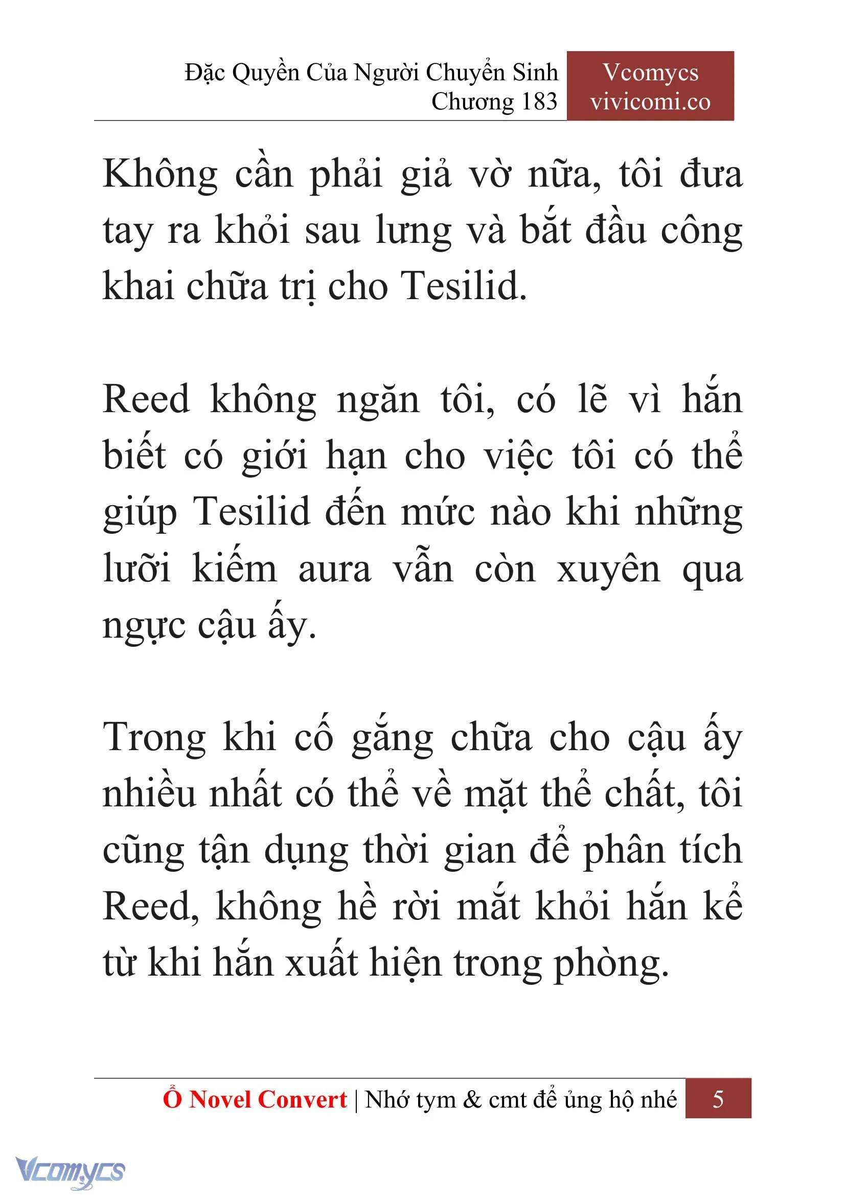 [Novel] Đặc Quyền Của Người Chuyển Sinh Chapter  183 - 8